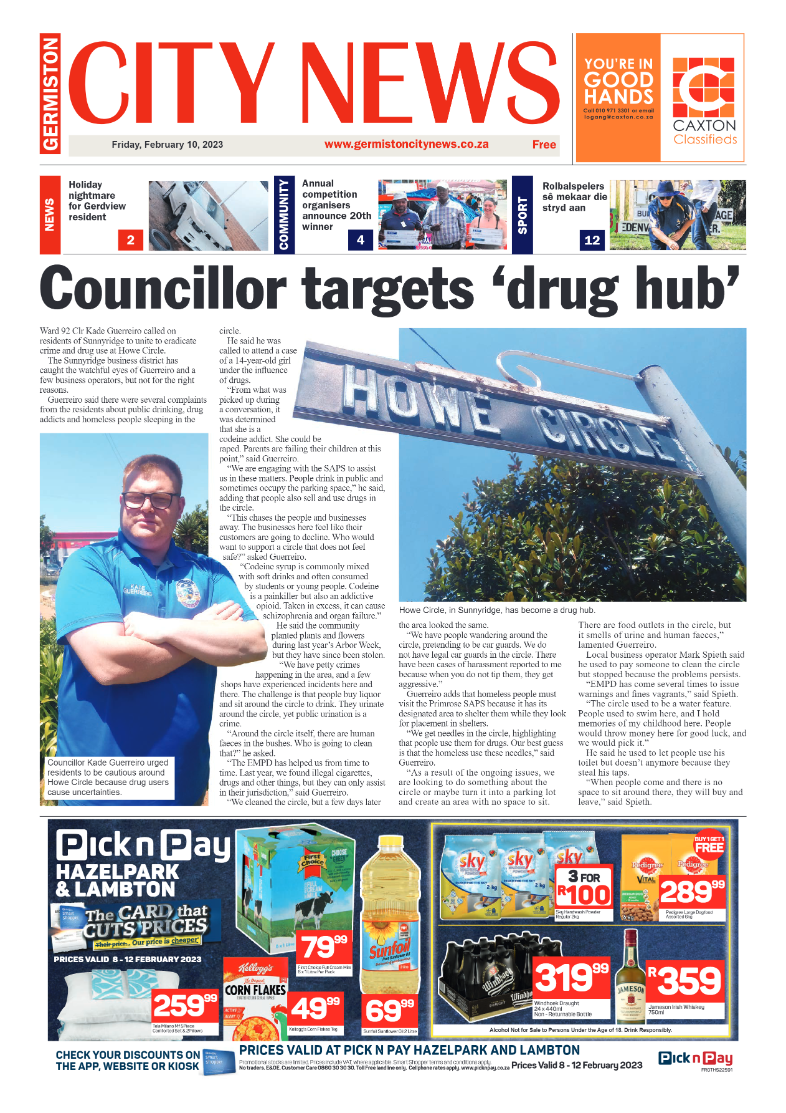 Germiston City News 10 February 2023 page 1