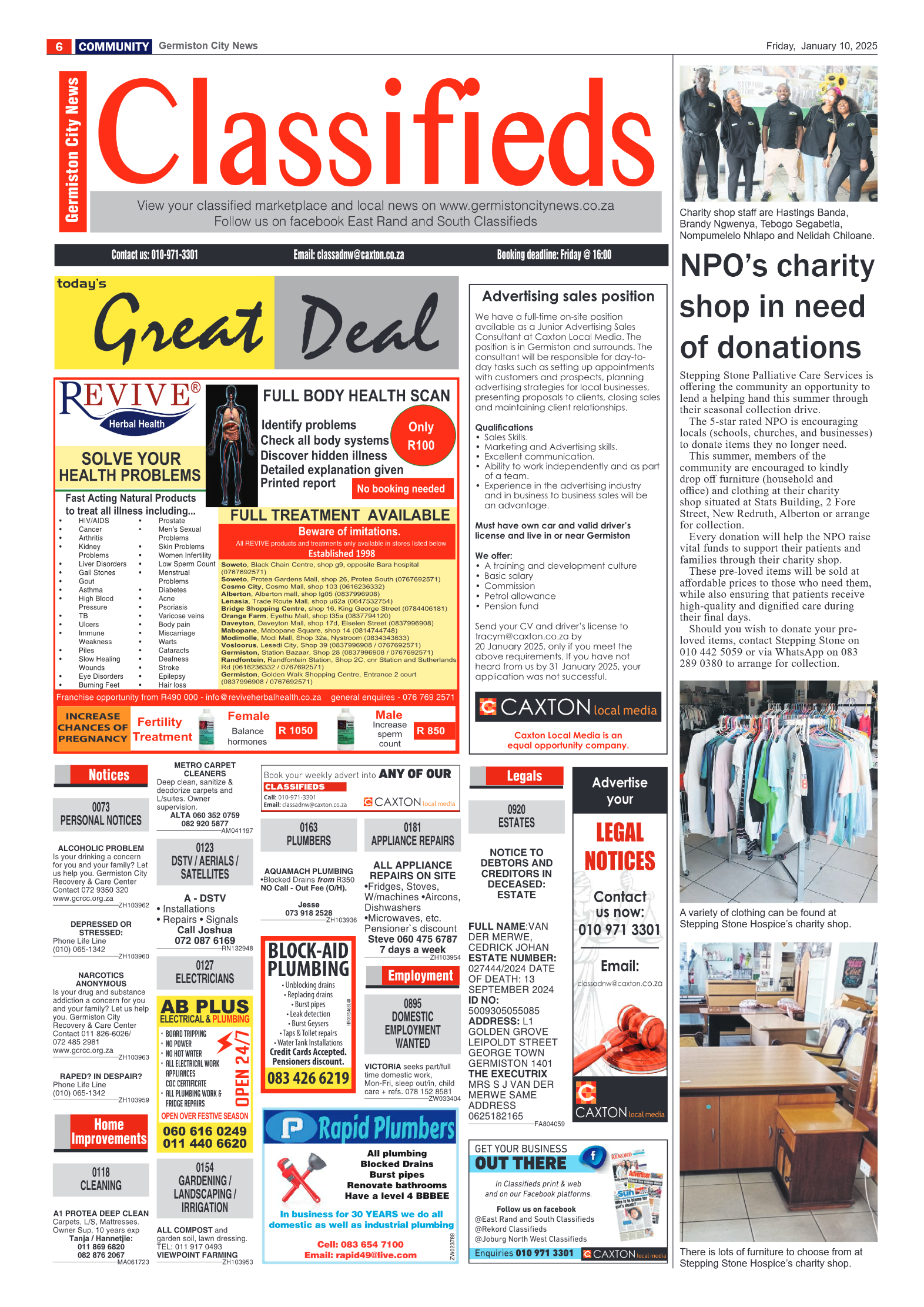 Germiston City News 10 January 2025 page 6