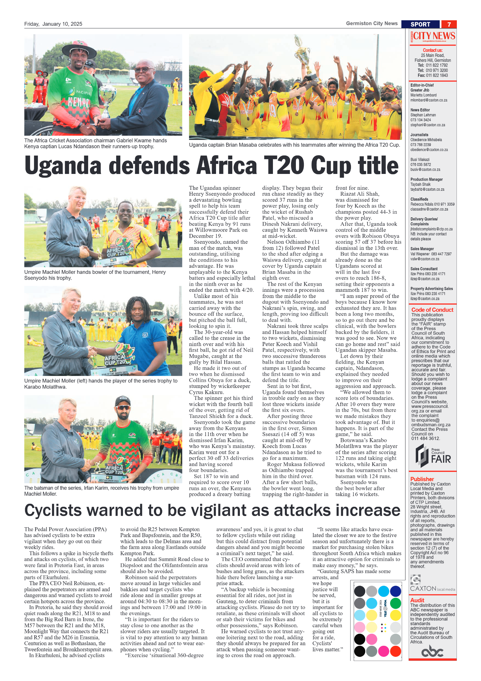 Germiston City News 10 January 2025 page 7