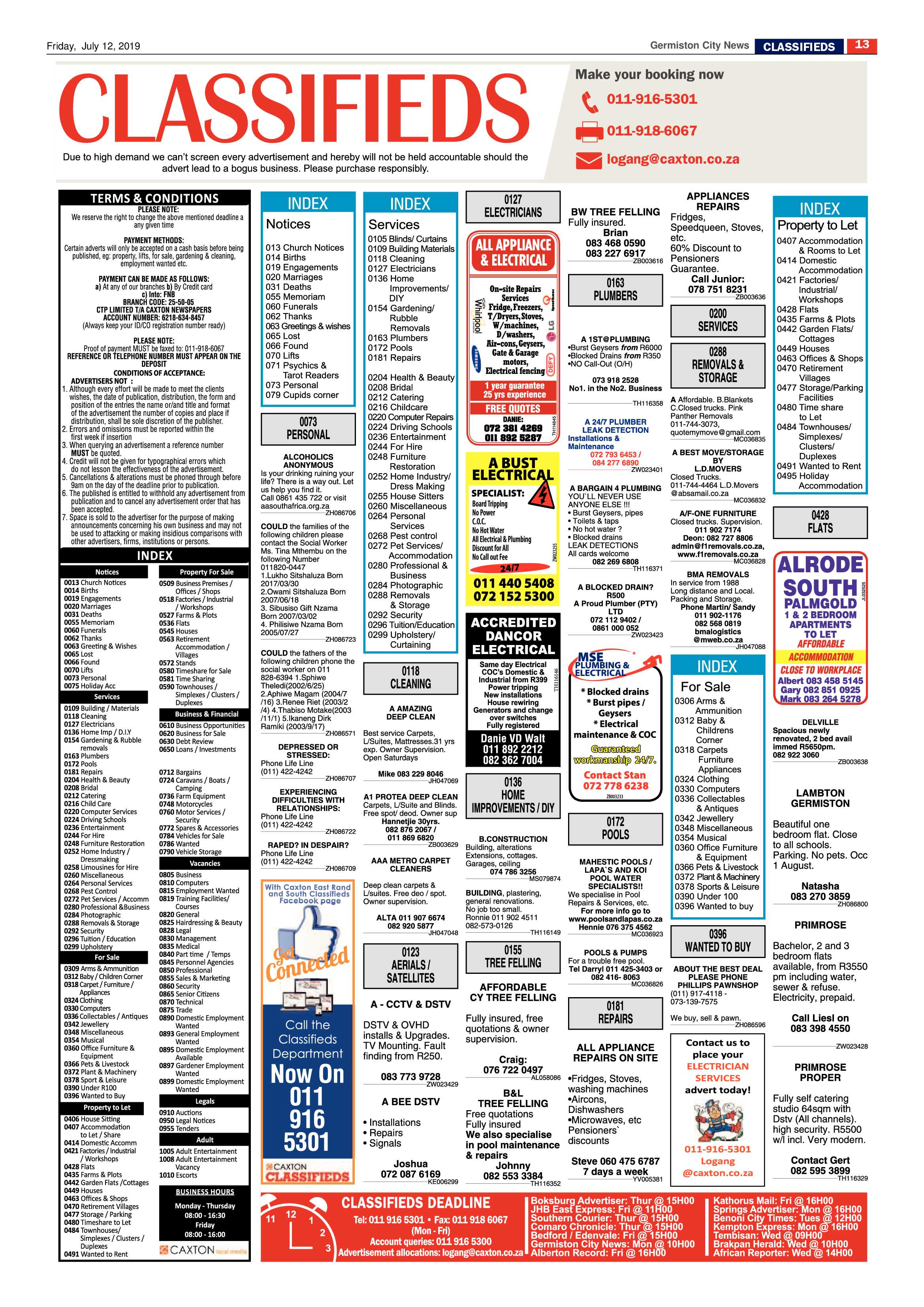 Germiston City News 10 July 2019 page 13