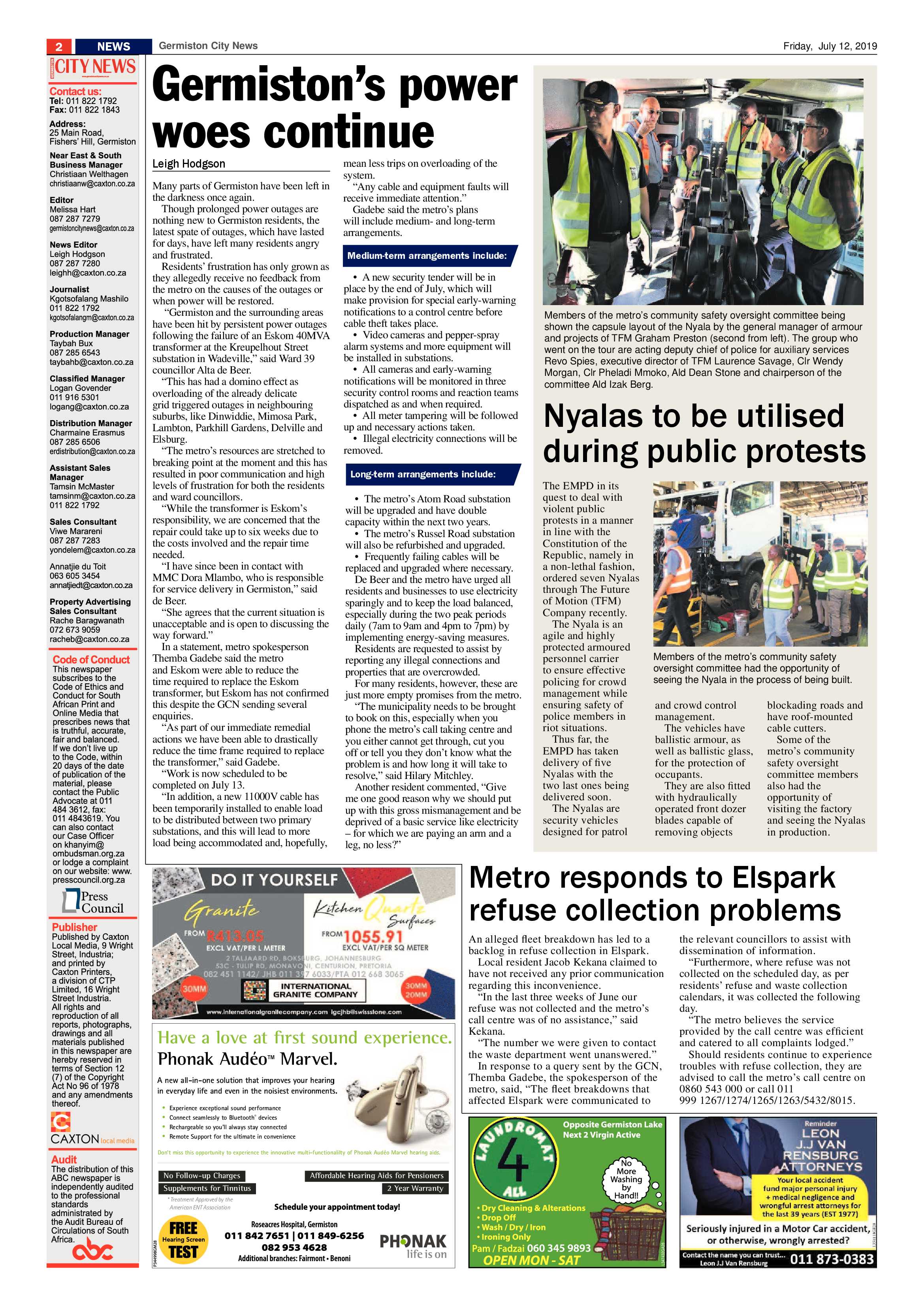Germiston City News 10 July 2019 page 2