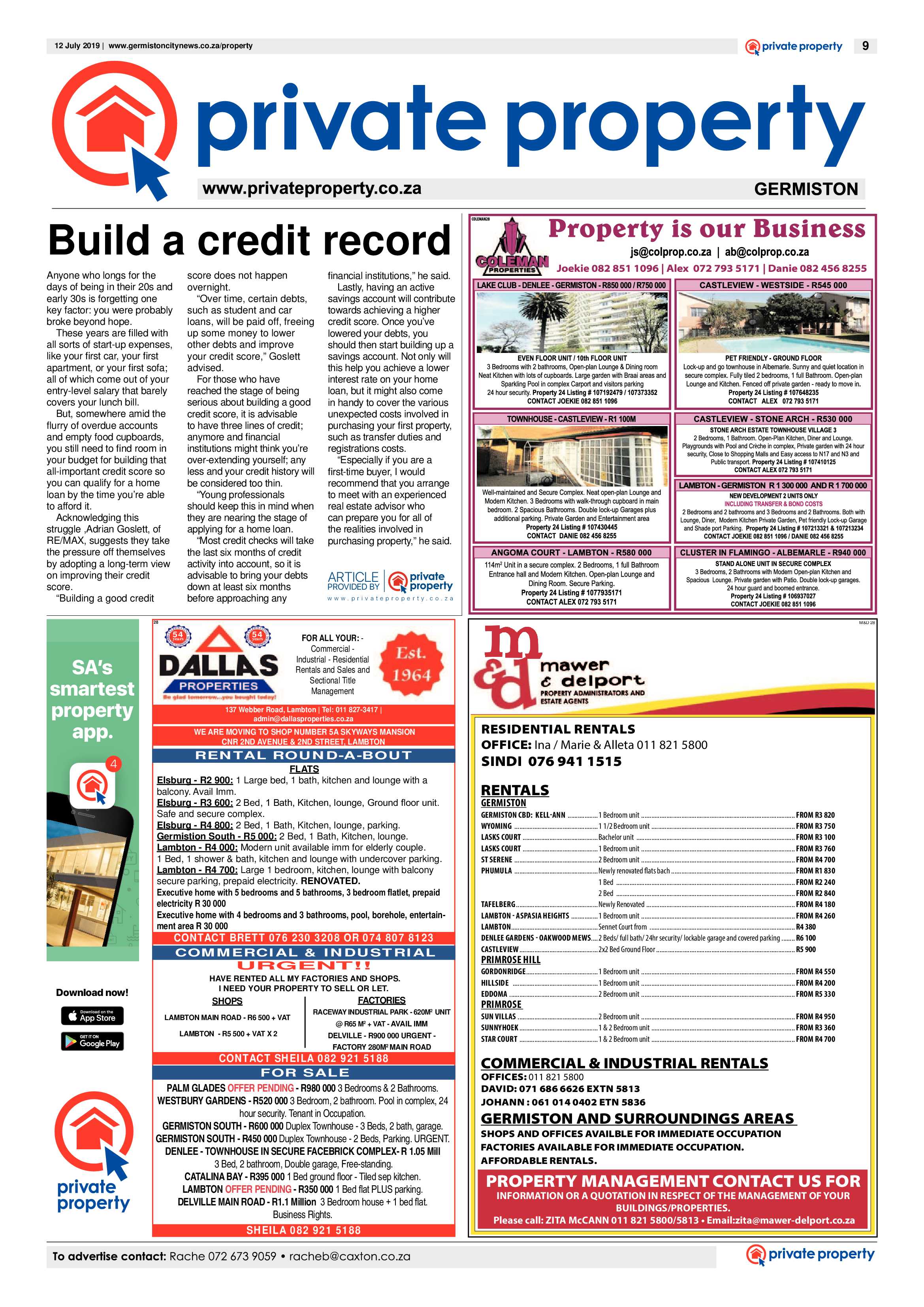 Germiston City News 10 July 2019 page 9