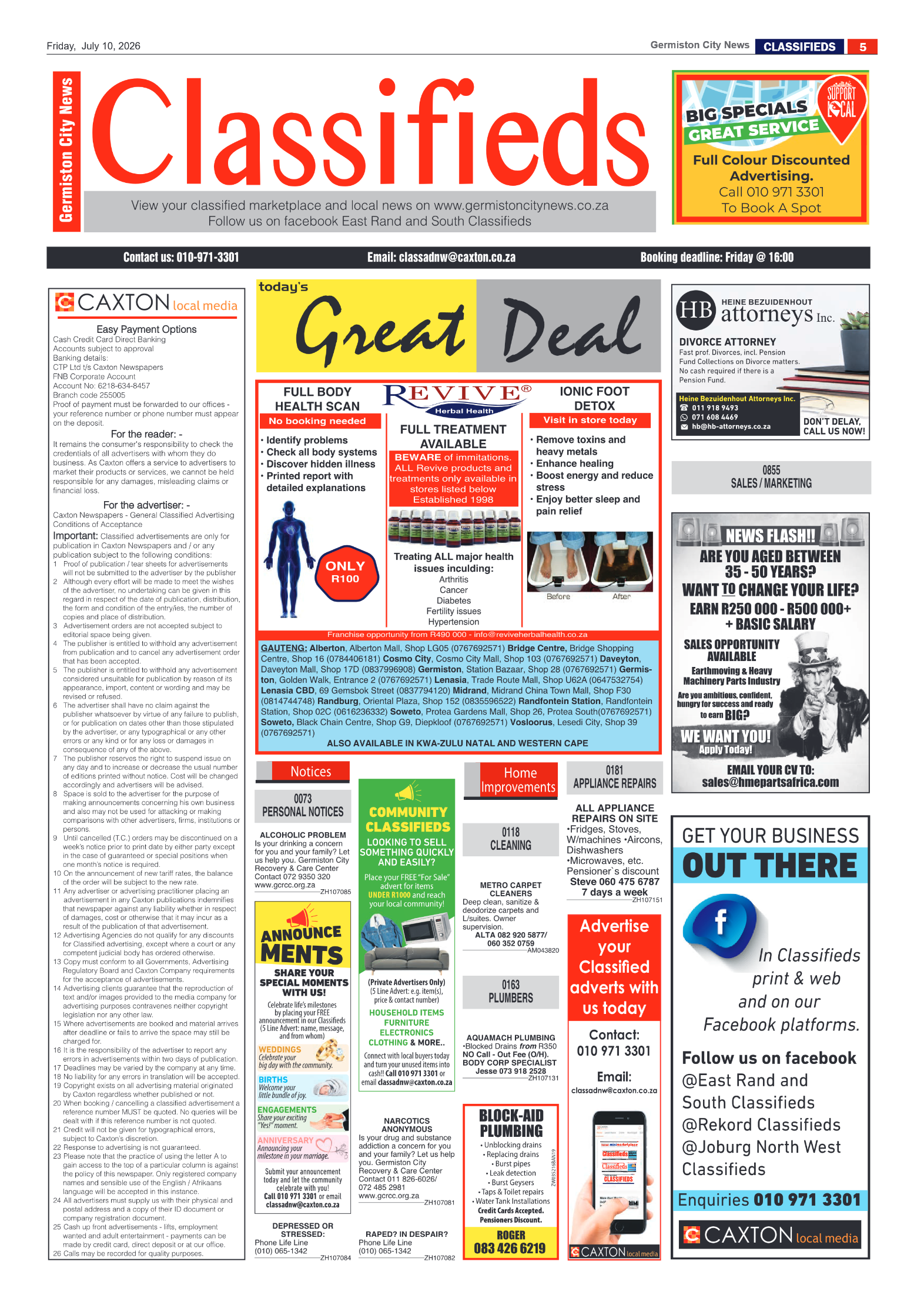 Germiston City News 10 July 2026 page 5