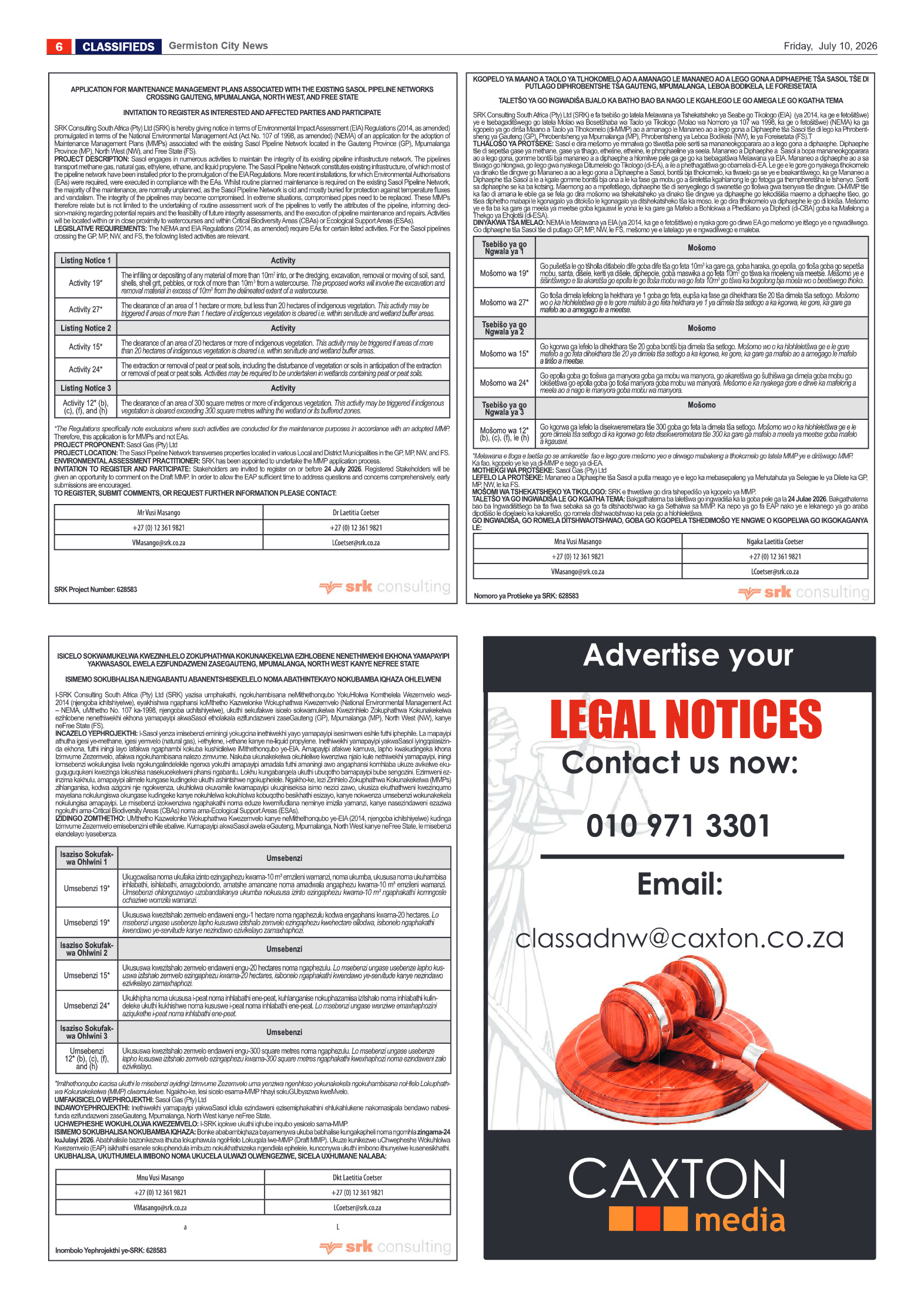 Germiston City News 10 July 2026 page 6