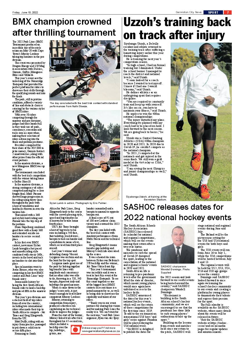 Germiston City News 10 June 2022 page 7