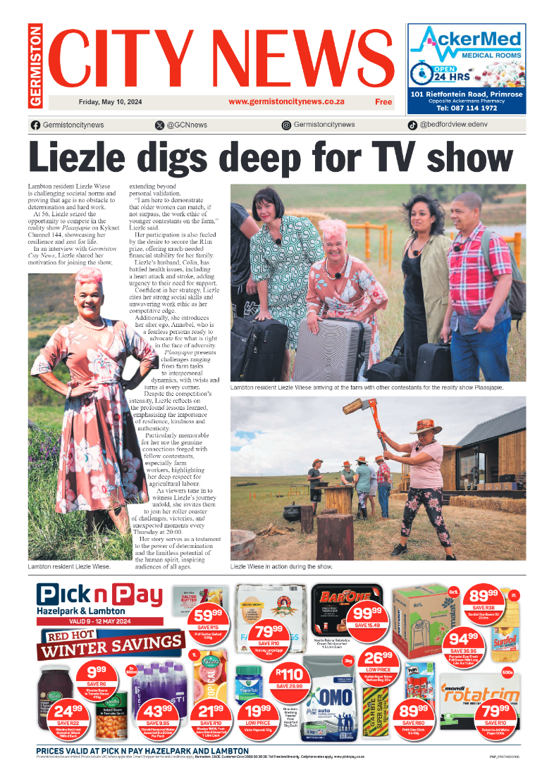 Germiston City News 10 May 2024 page 1