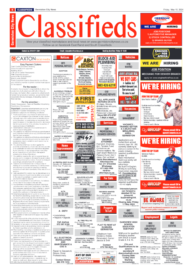 Germiston City News 10 May 2024 page 6