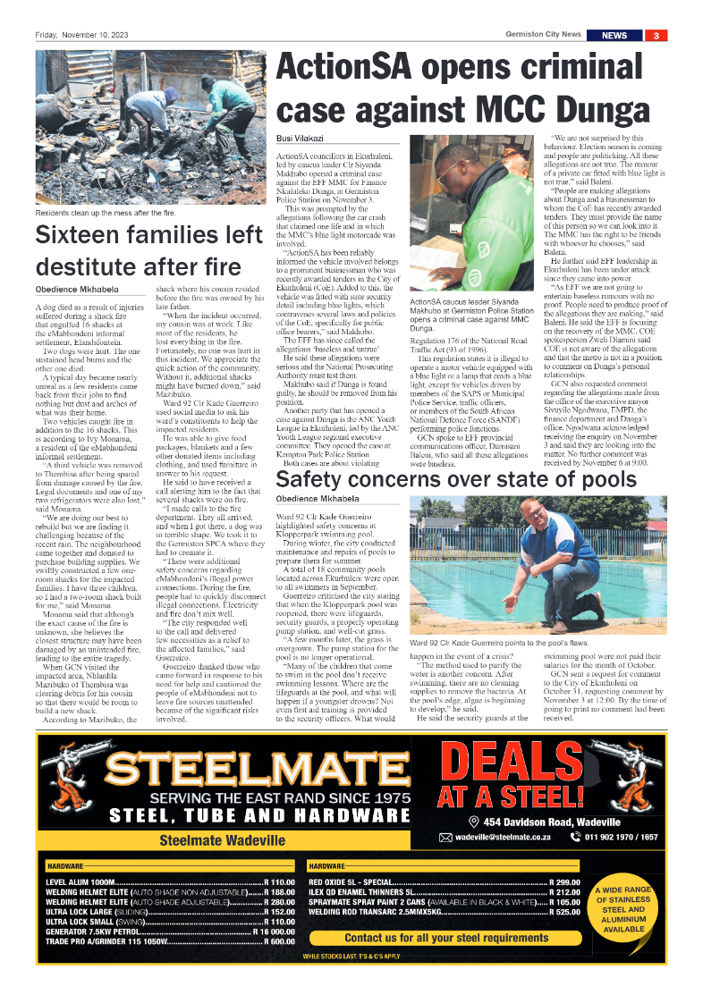 Germiston City News 10 November 2023 page 3
