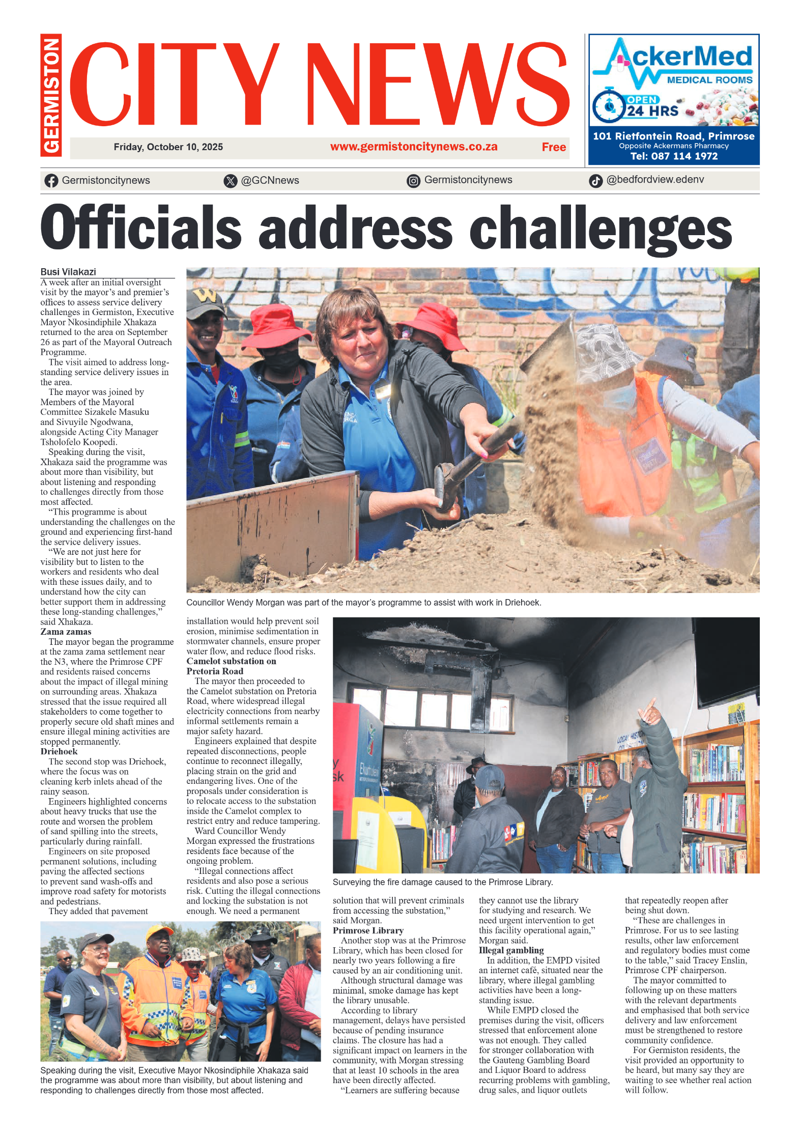 Germiston City News 10 October 2025 page 1