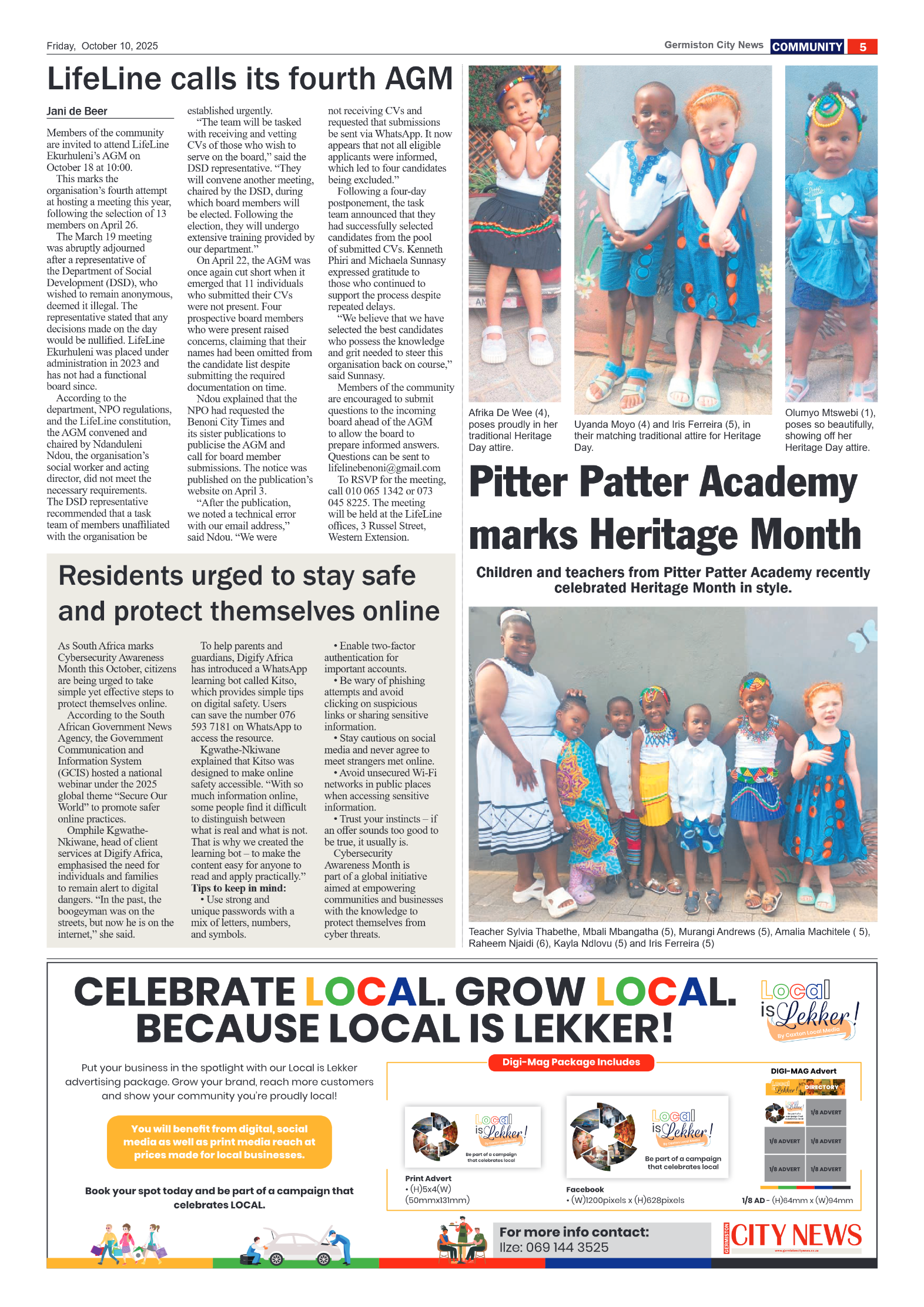 Germiston City News 10 October 2025 page 5