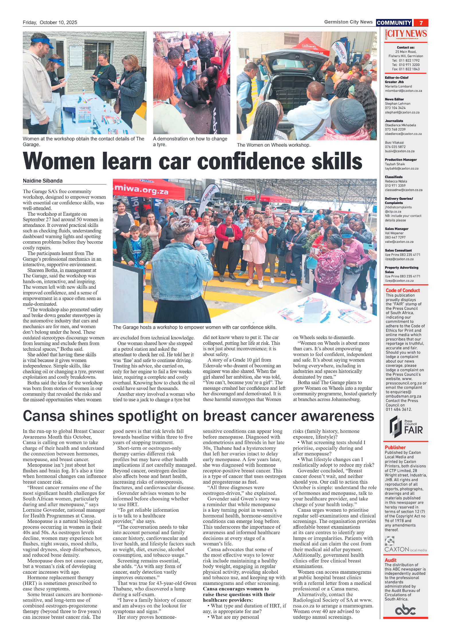 Germiston City News 10 October 2025 page 7