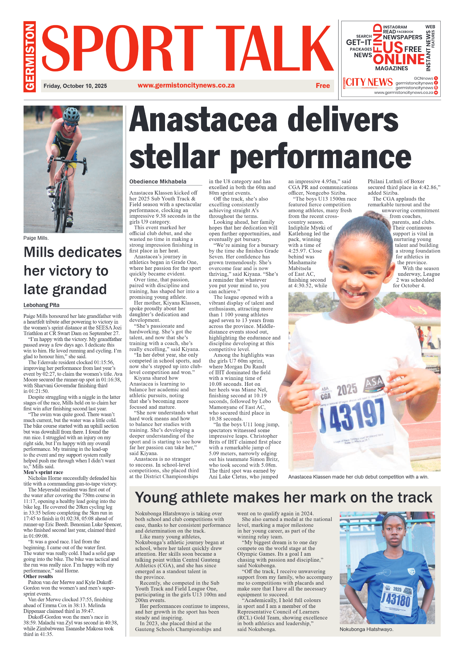 Germiston City News 10 October 2025 page 8