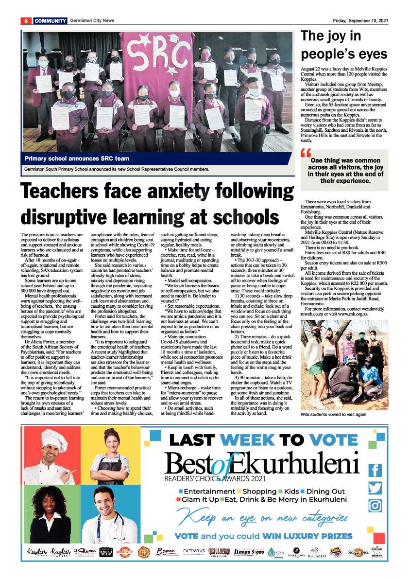 Germiston City News 10 September 2021 page 6
