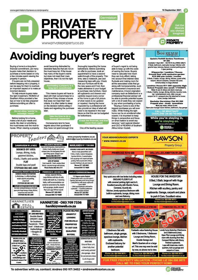 Germiston City News 10 September 2021 page 7