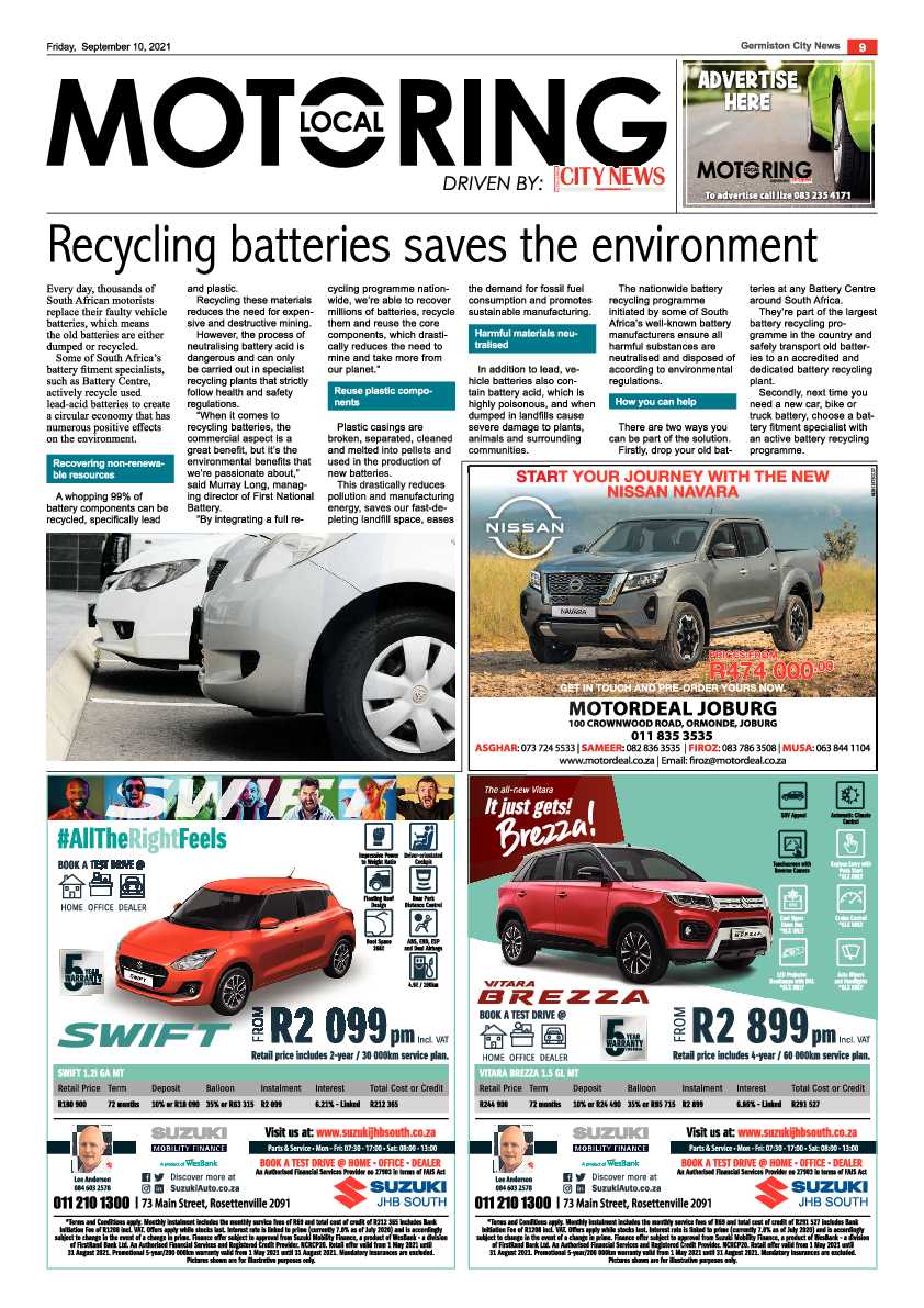 Germiston City News 10 September 2021 page 9