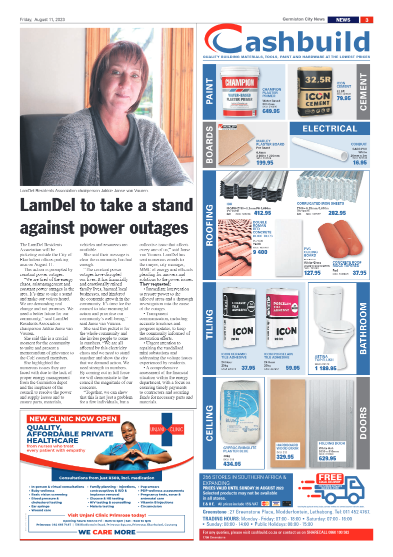 Germiston City News 11  August 2023 page 3