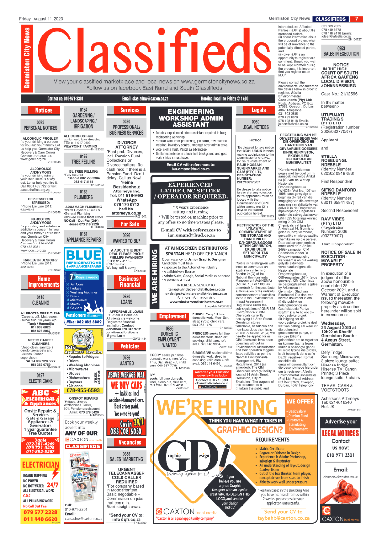 Germiston City News 11  August 2023 page 7