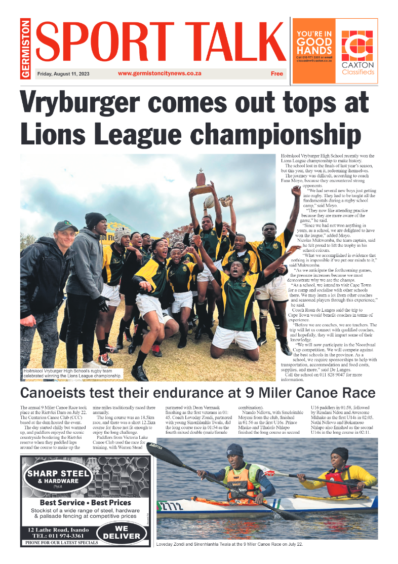 Germiston City News 11  August 2023 page 8