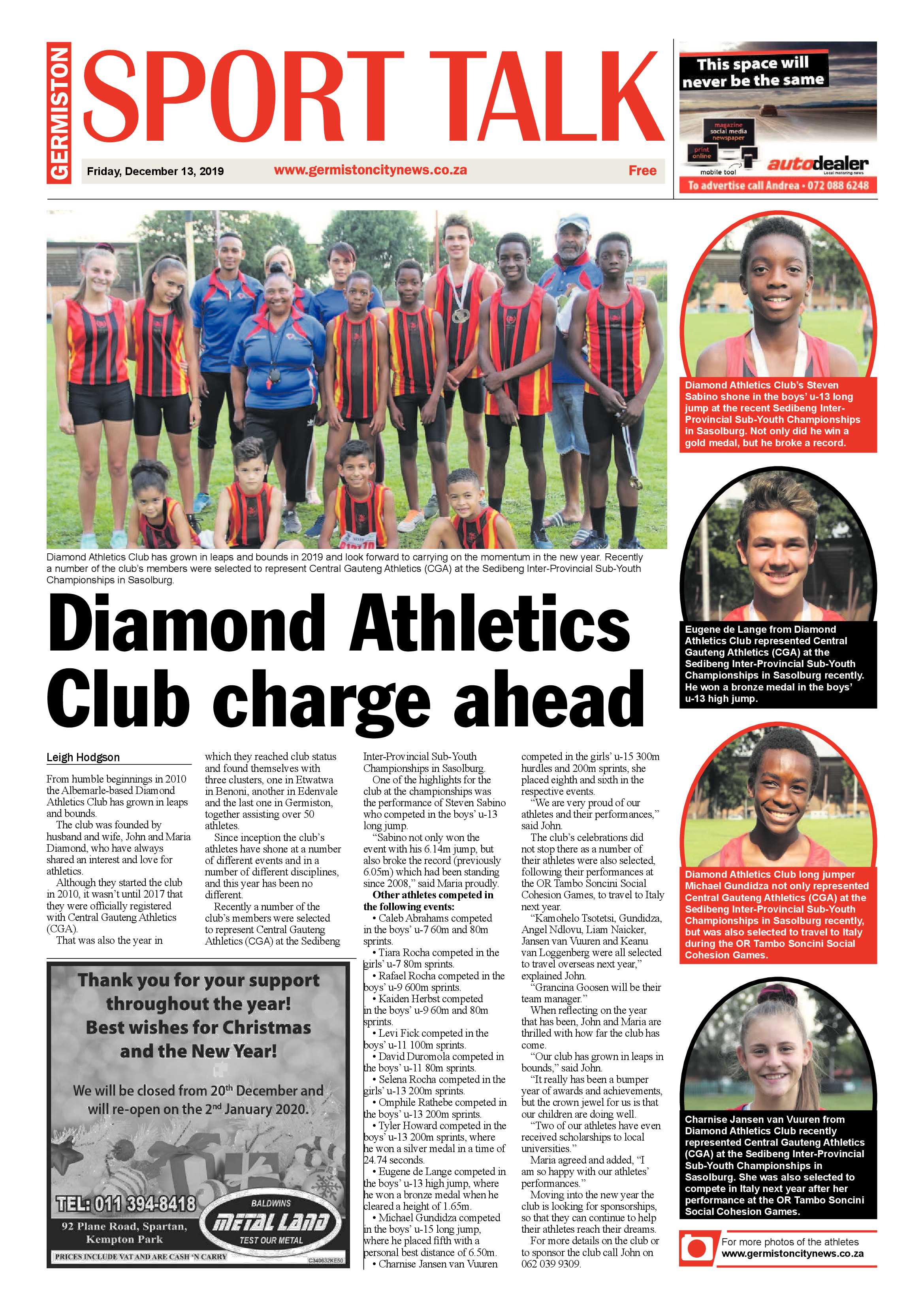 Germiston City News 11 December 2019 page 16