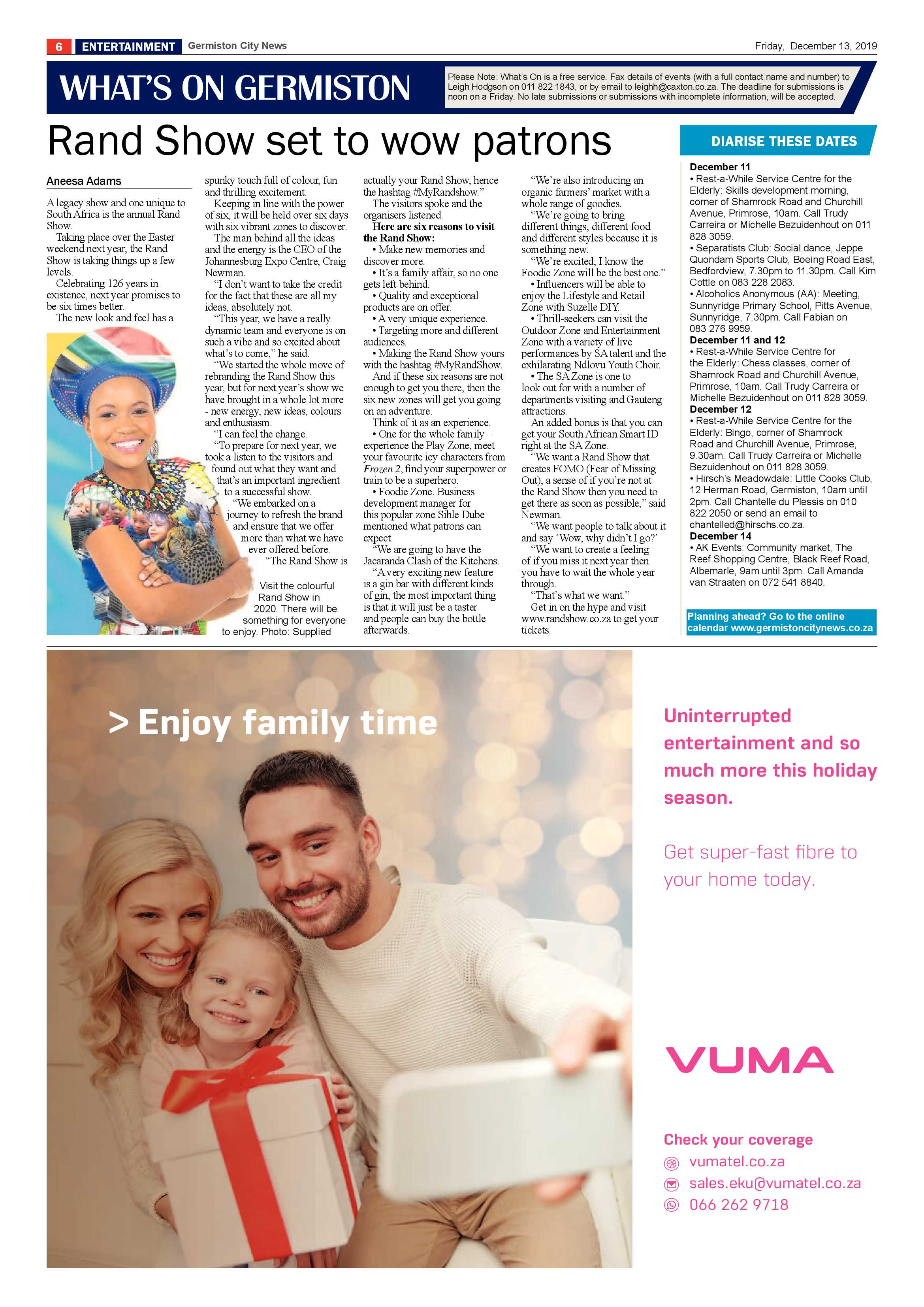 Germiston City News 11 December 2019 page 6