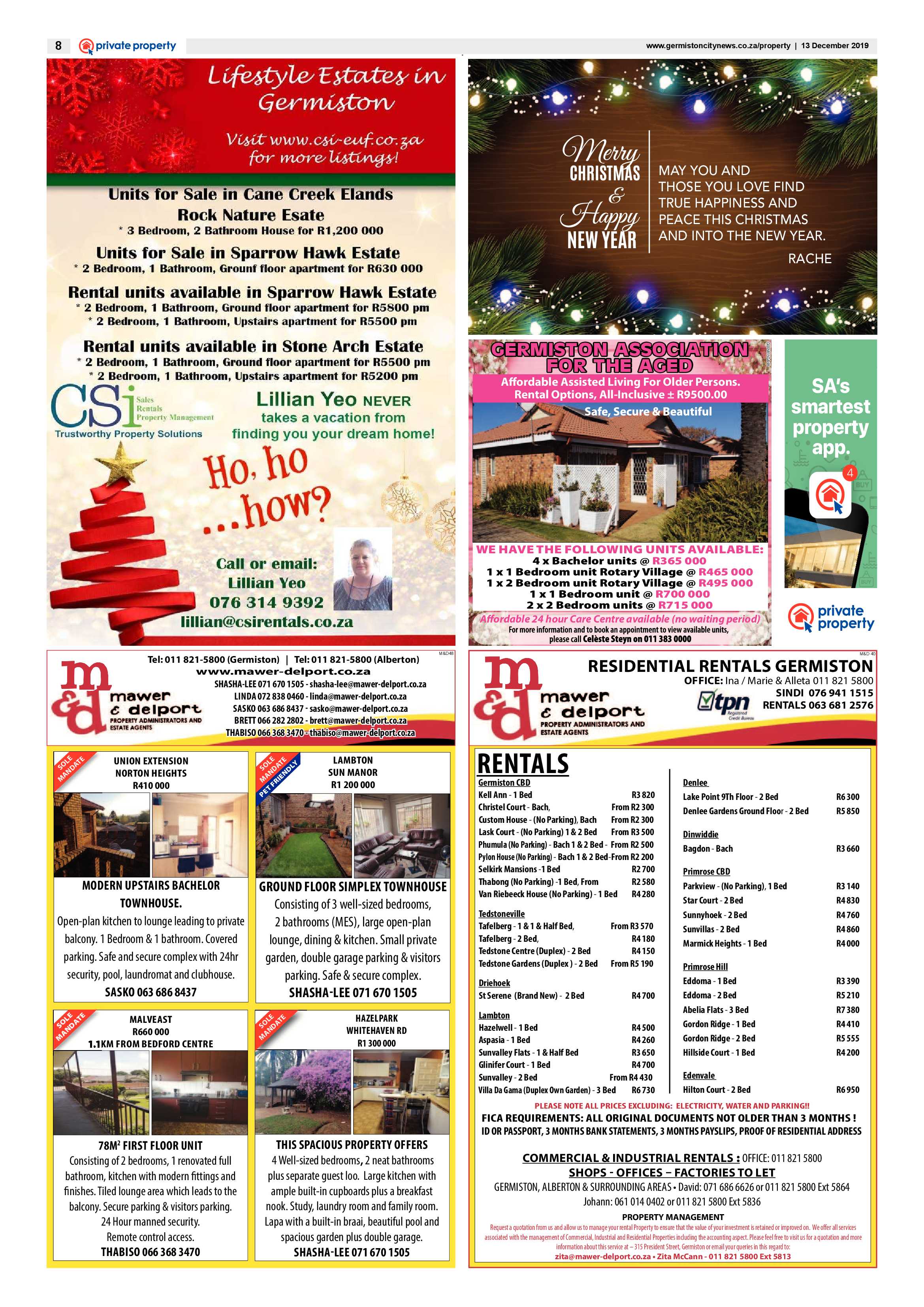 Germiston City News 11 December 2019 page 8