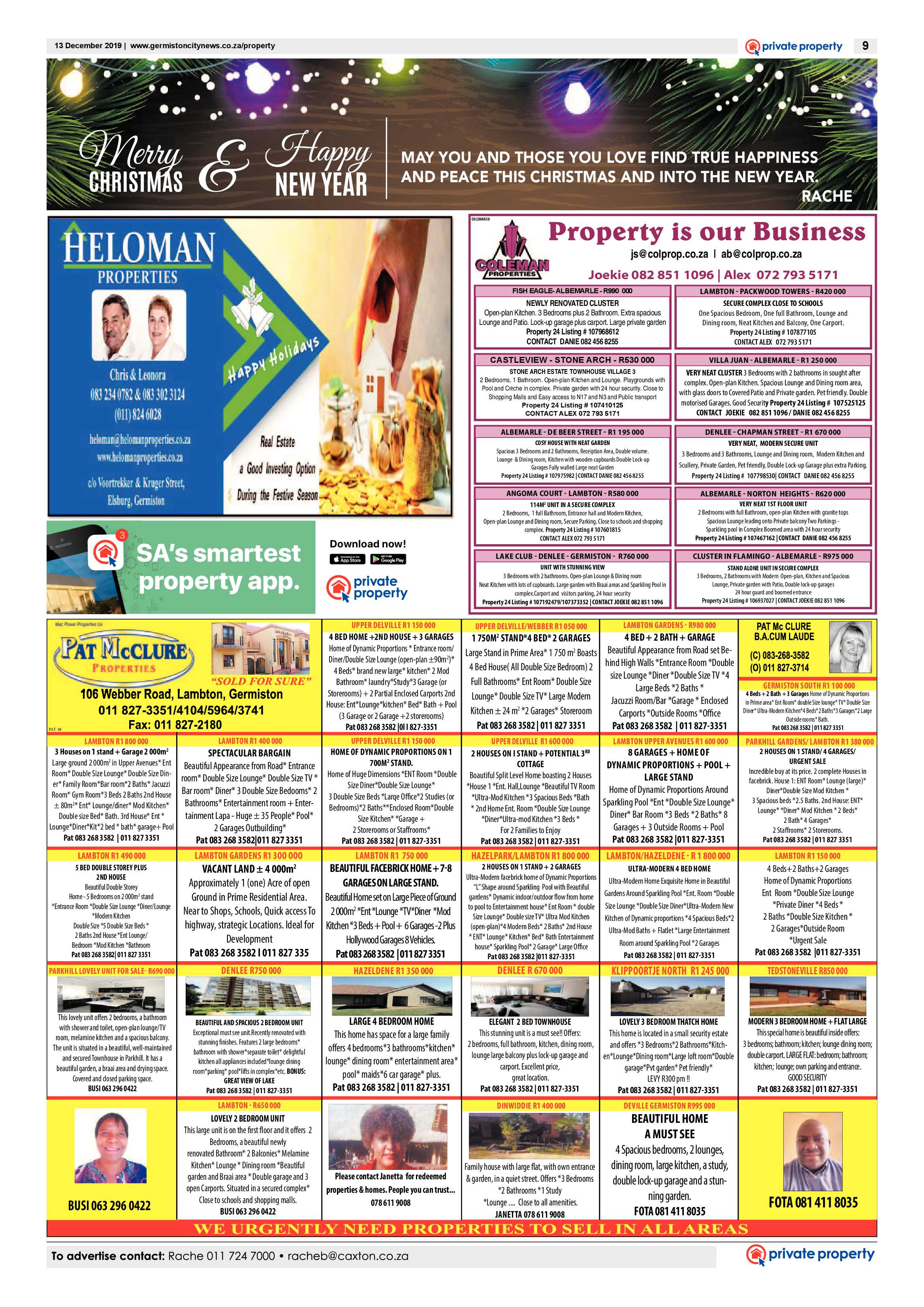 Germiston City News 11 December 2019 page 9