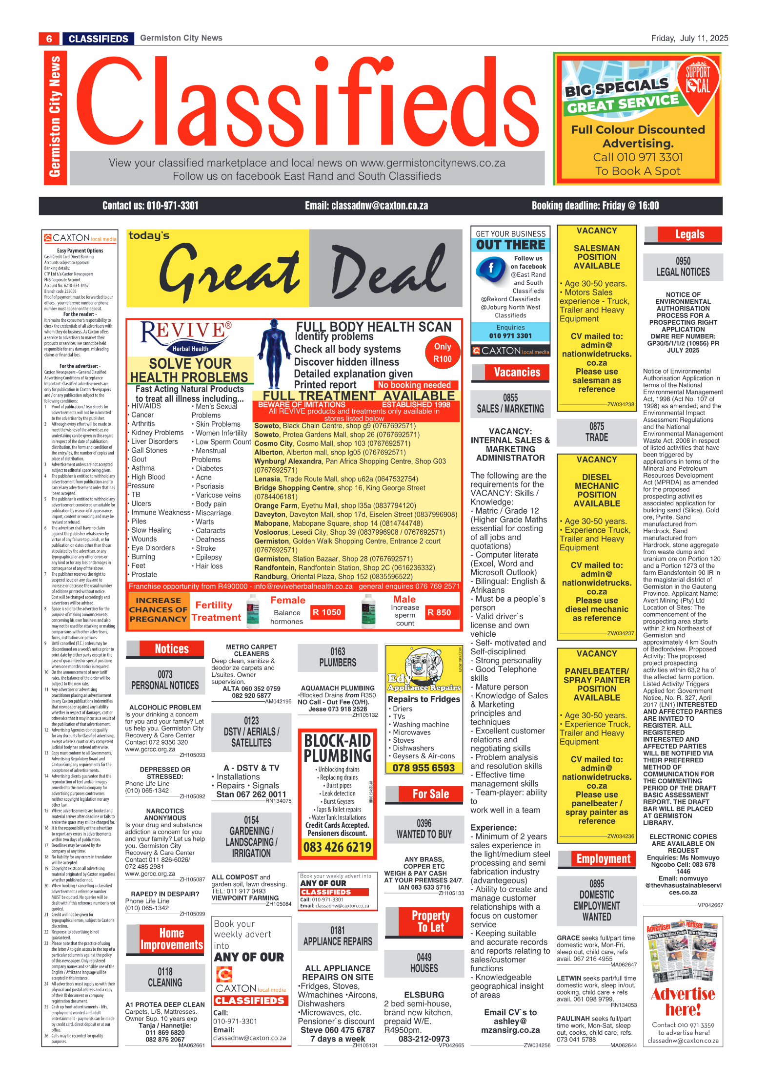 Germiston City News 11 July 2025 page 6