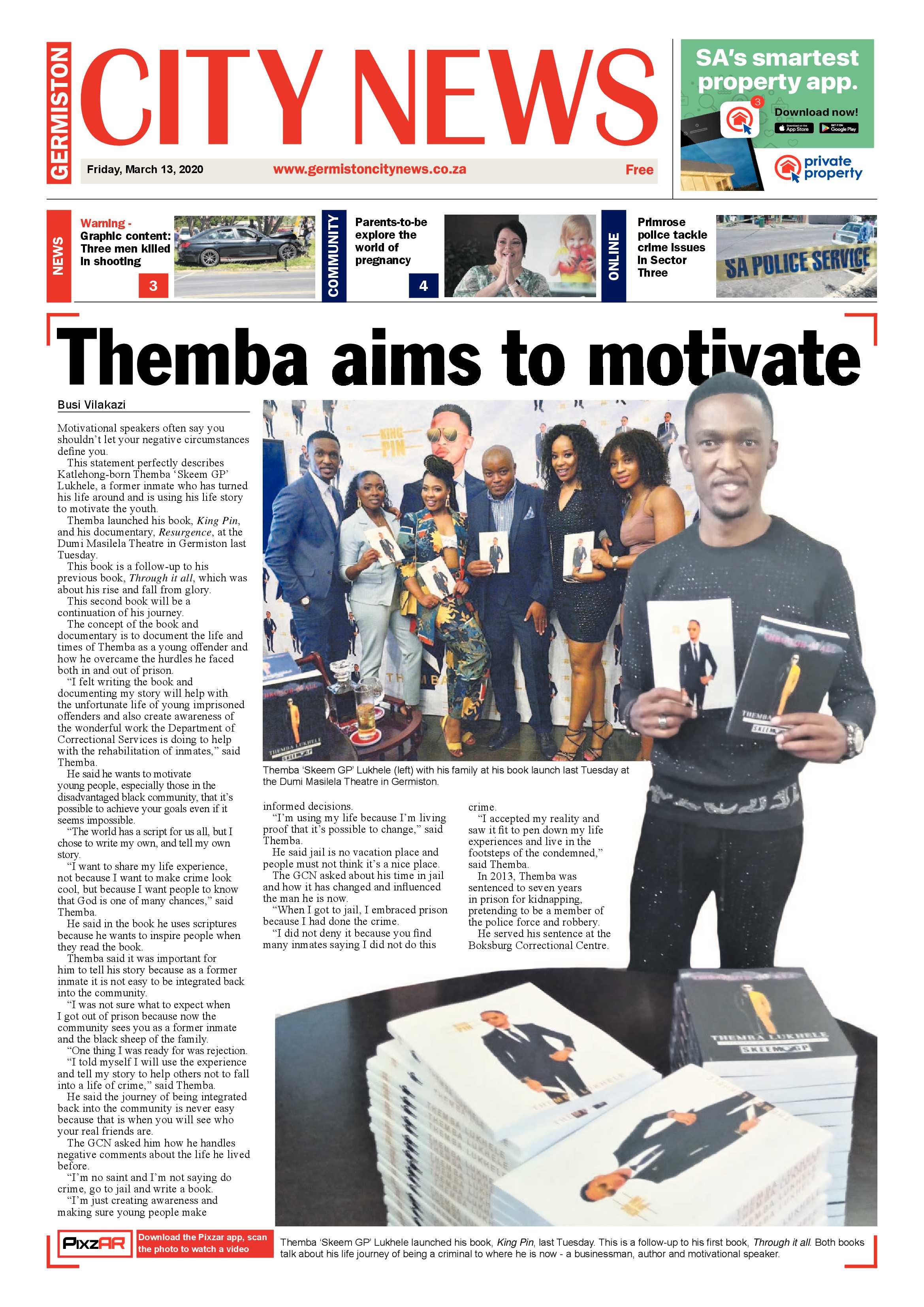 Germiston City News 11 March 2020 page 1