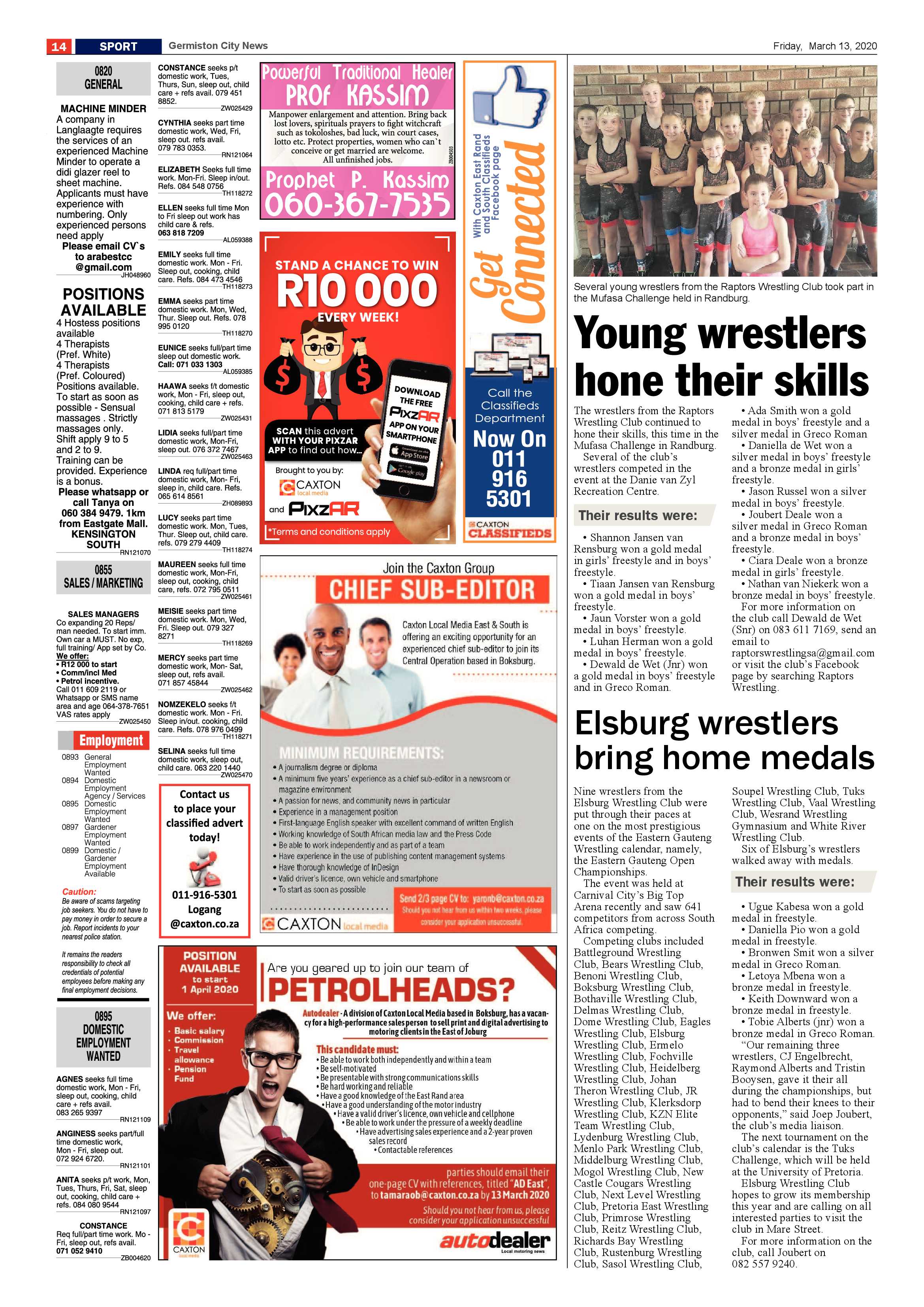 Germiston City News 11 March 2020 page 14