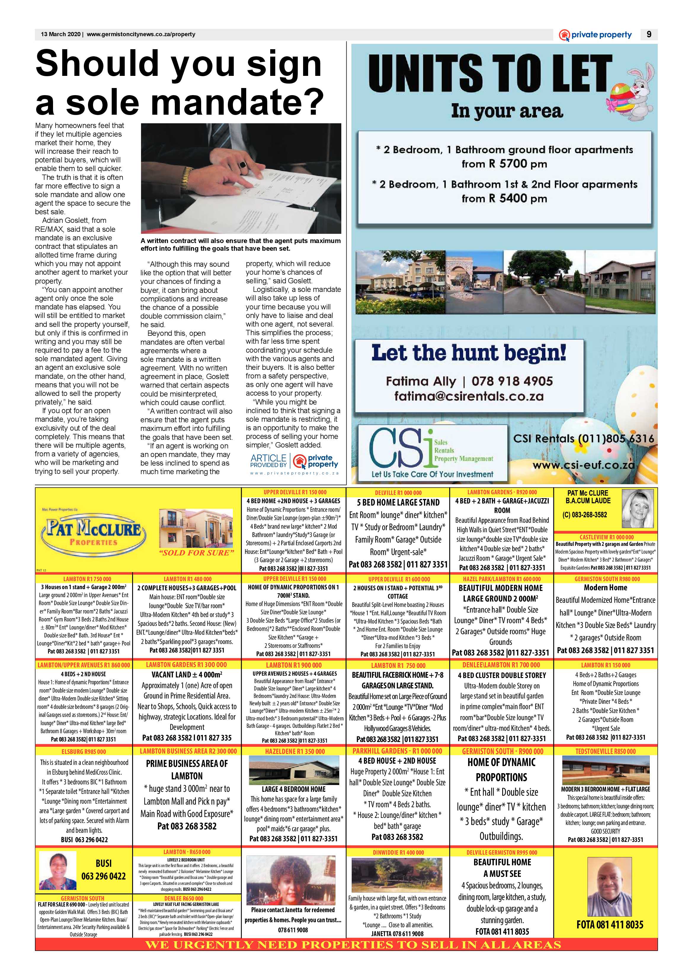 Germiston City News 11 March 2020 page 9