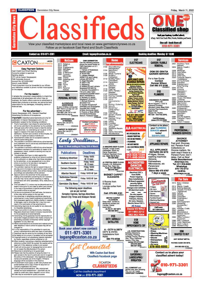 Germiston City News 11 March 2022 page 12