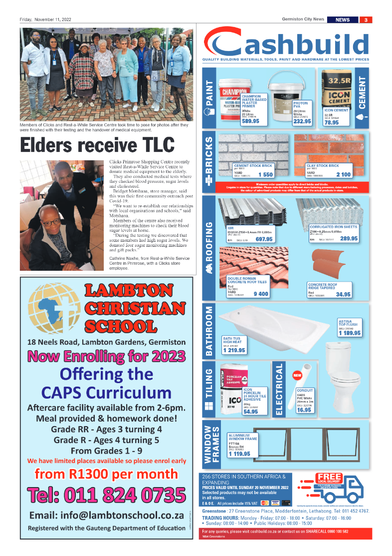 Germiston City News 11 Nov 2022 page 3