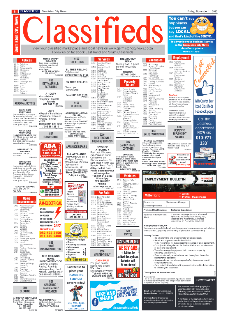 Germiston City News 11 Nov 2022 page 6