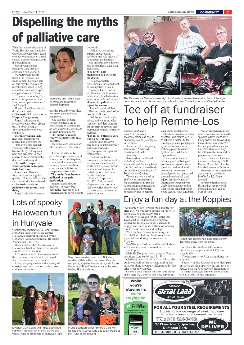 Germiston City News 11 Nov 2022 page 7