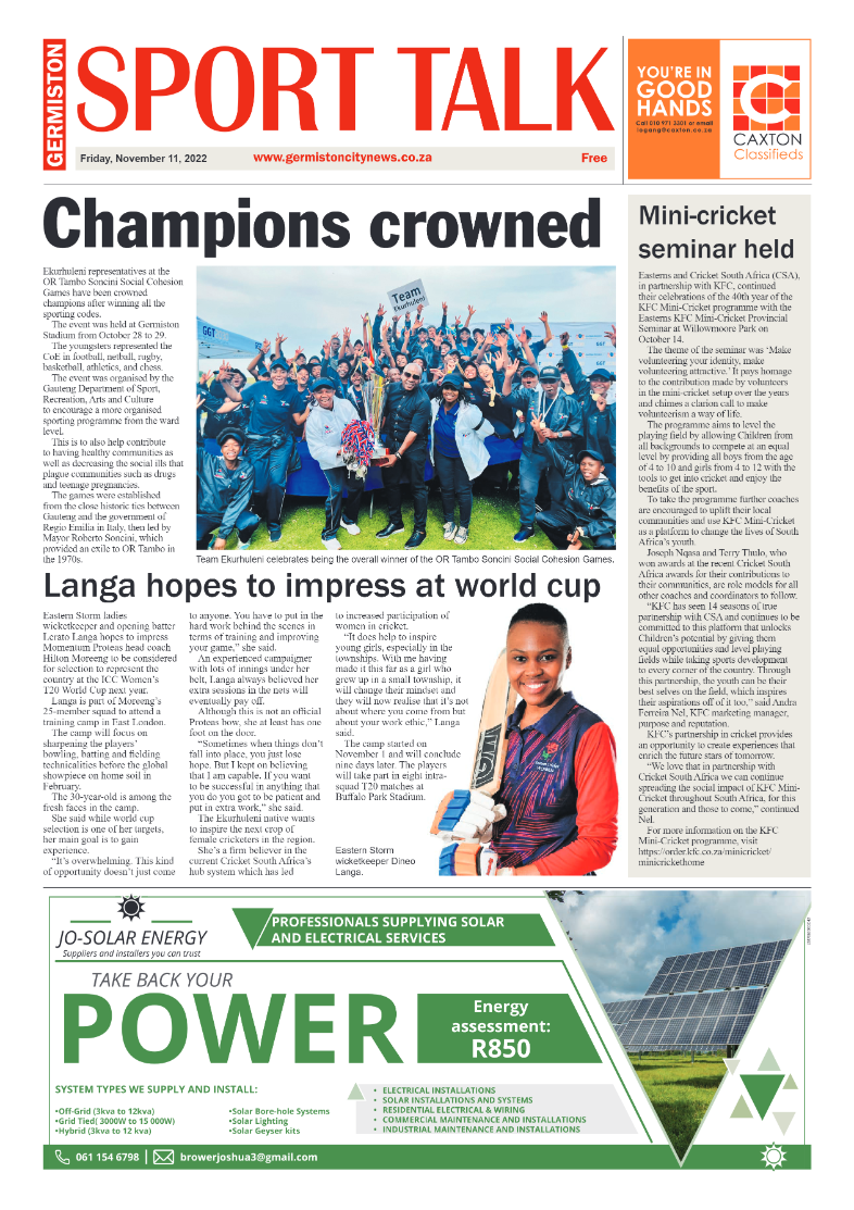 Germiston City News 11 Nov 2022 page 8
