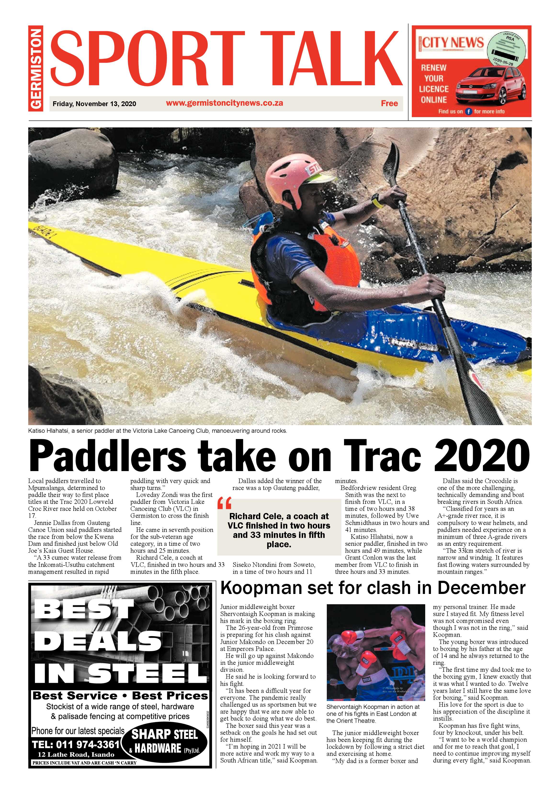 Germiston City News 11 November  2020 page 12