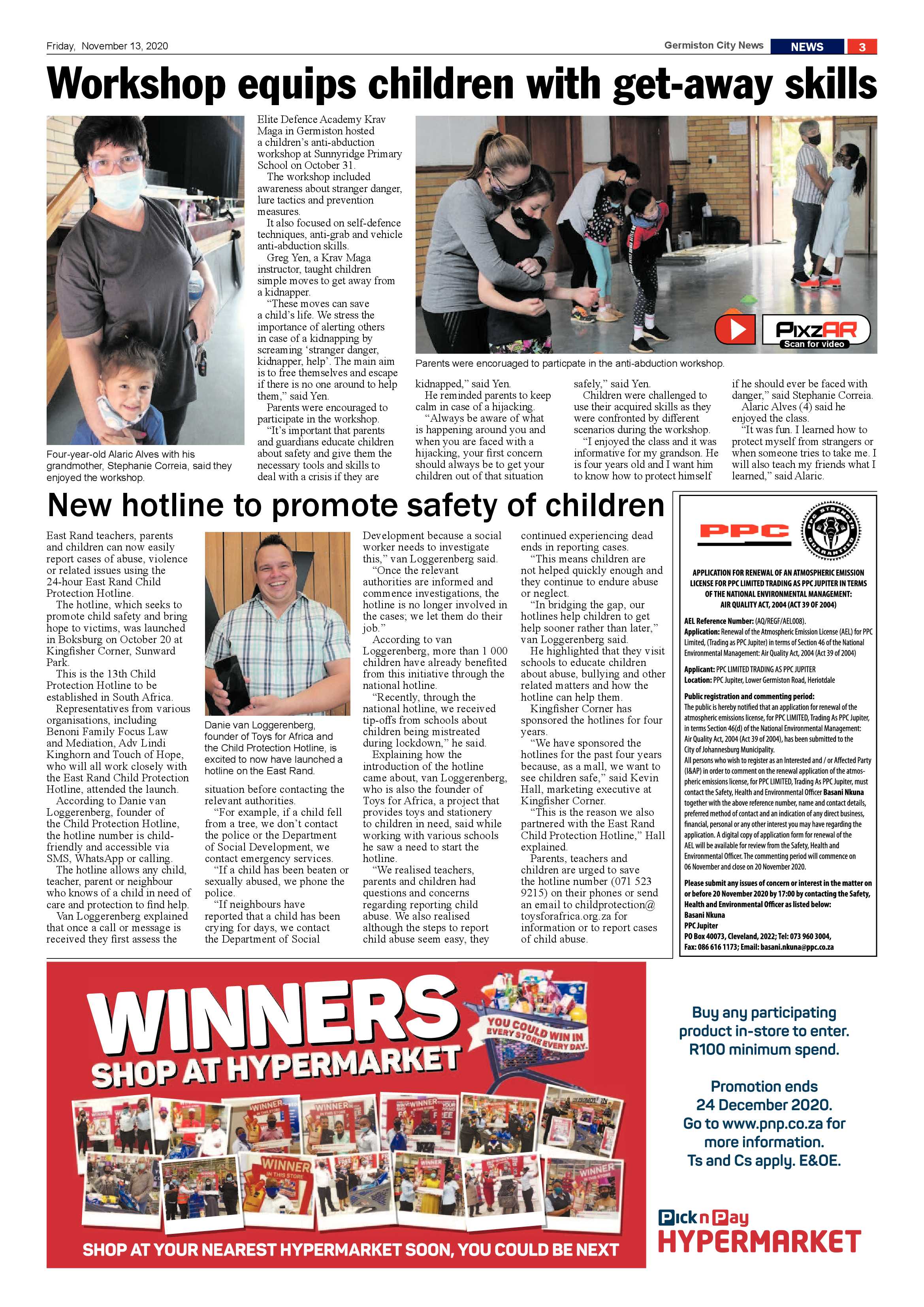 Germiston City News 11 November  2020 page 3