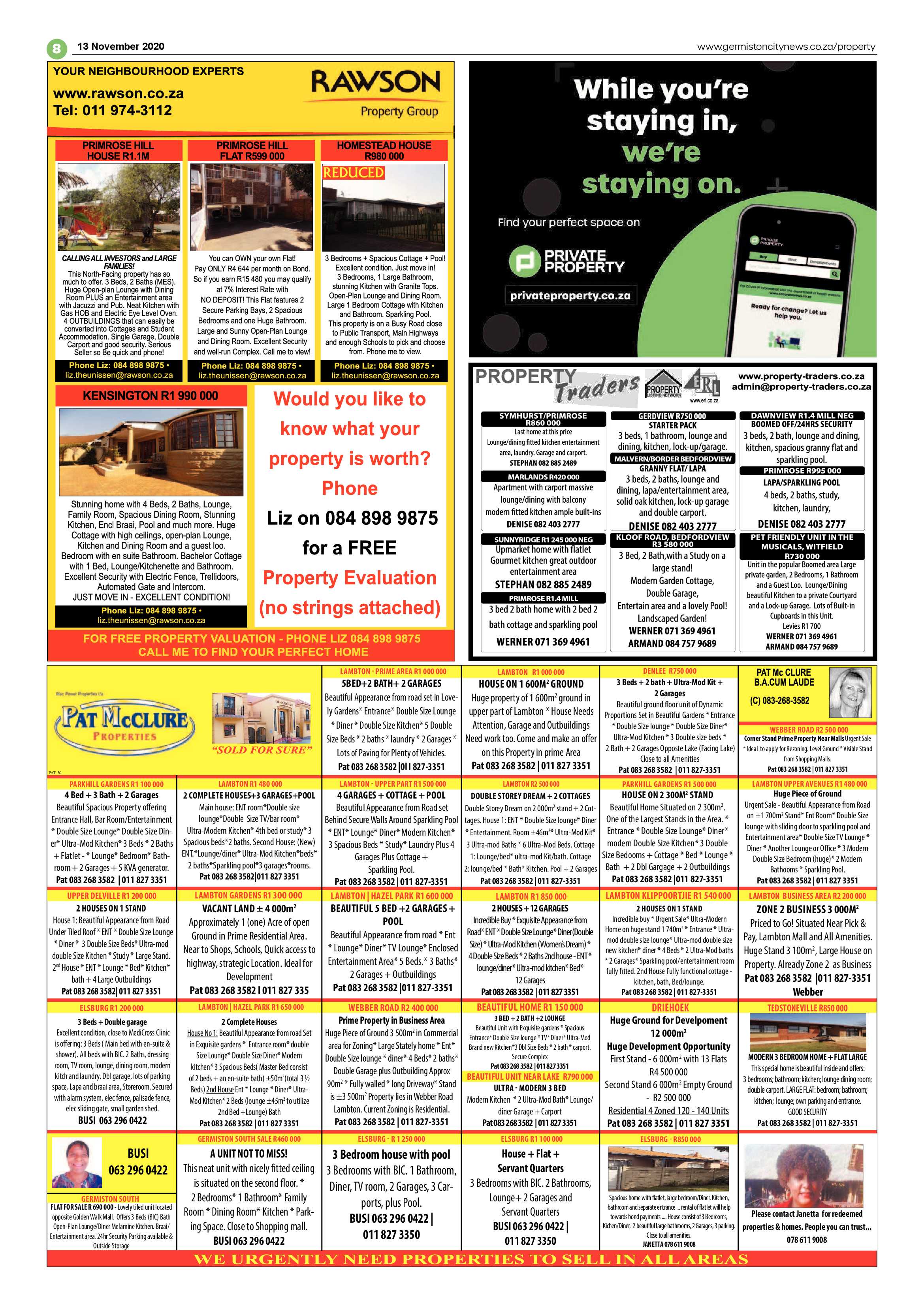 Germiston City News 11 November  2020 page 8
