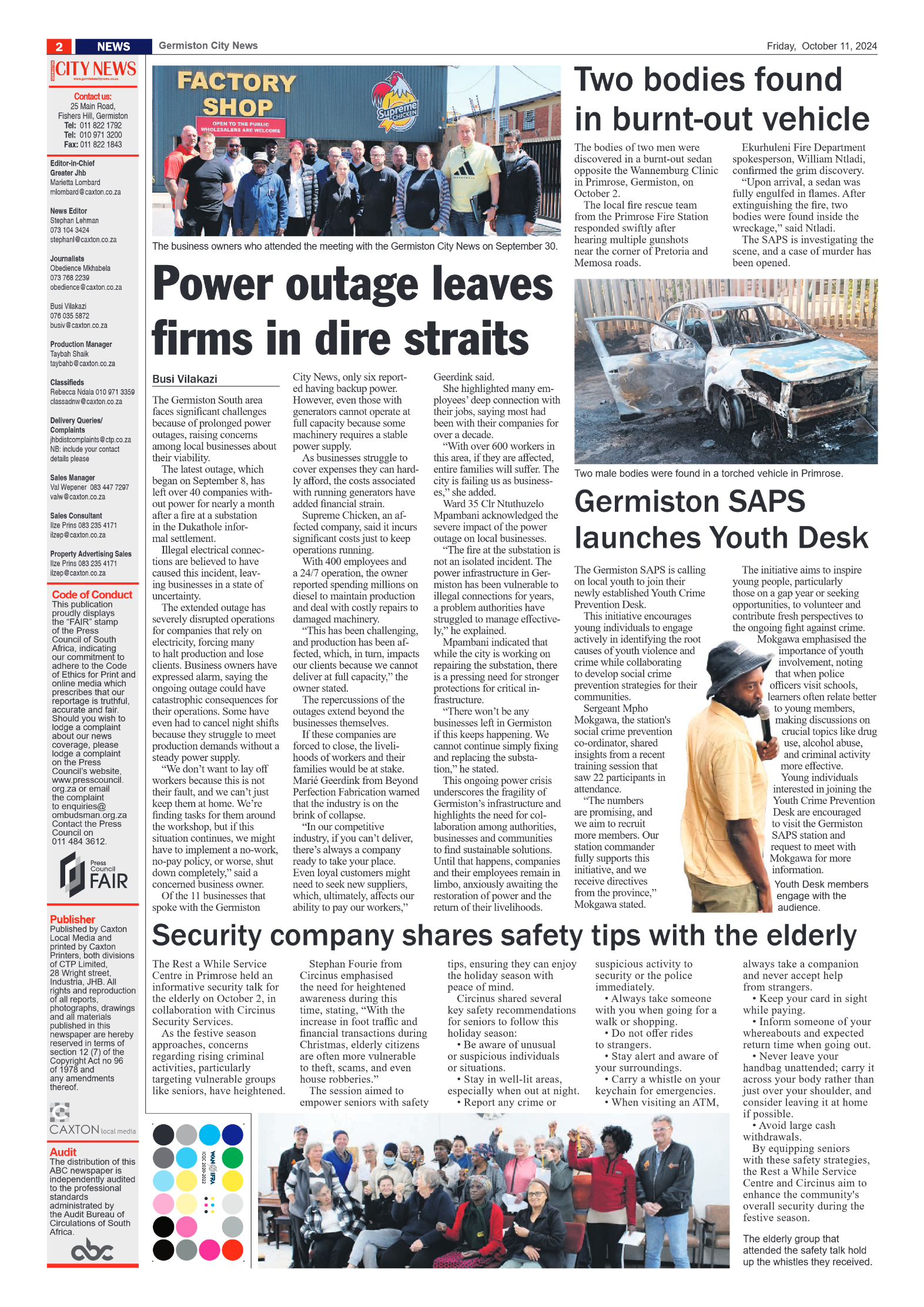 Germiston City News 11 October 2024 page 2