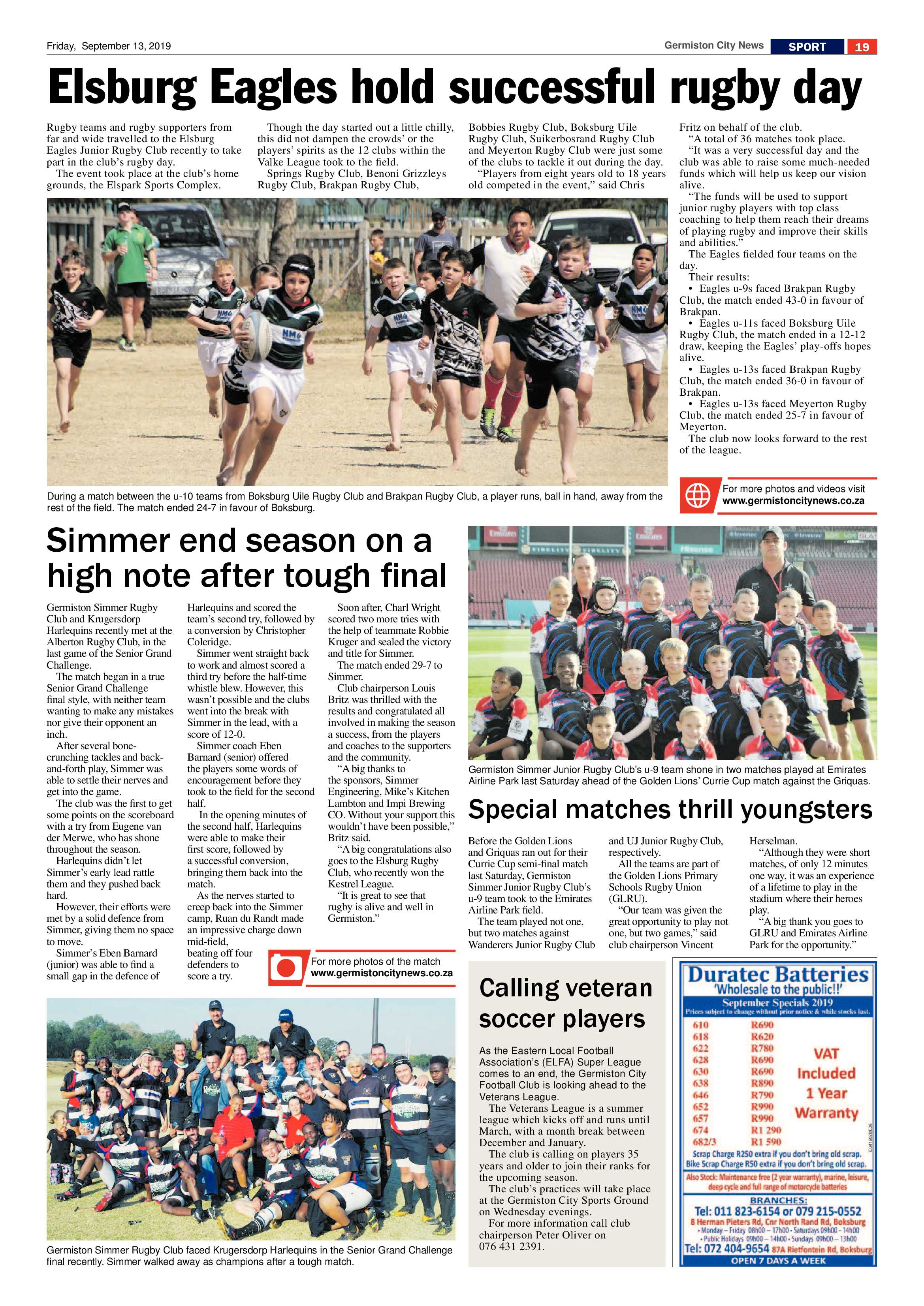 Germiston City News 11 September 2019 page 19