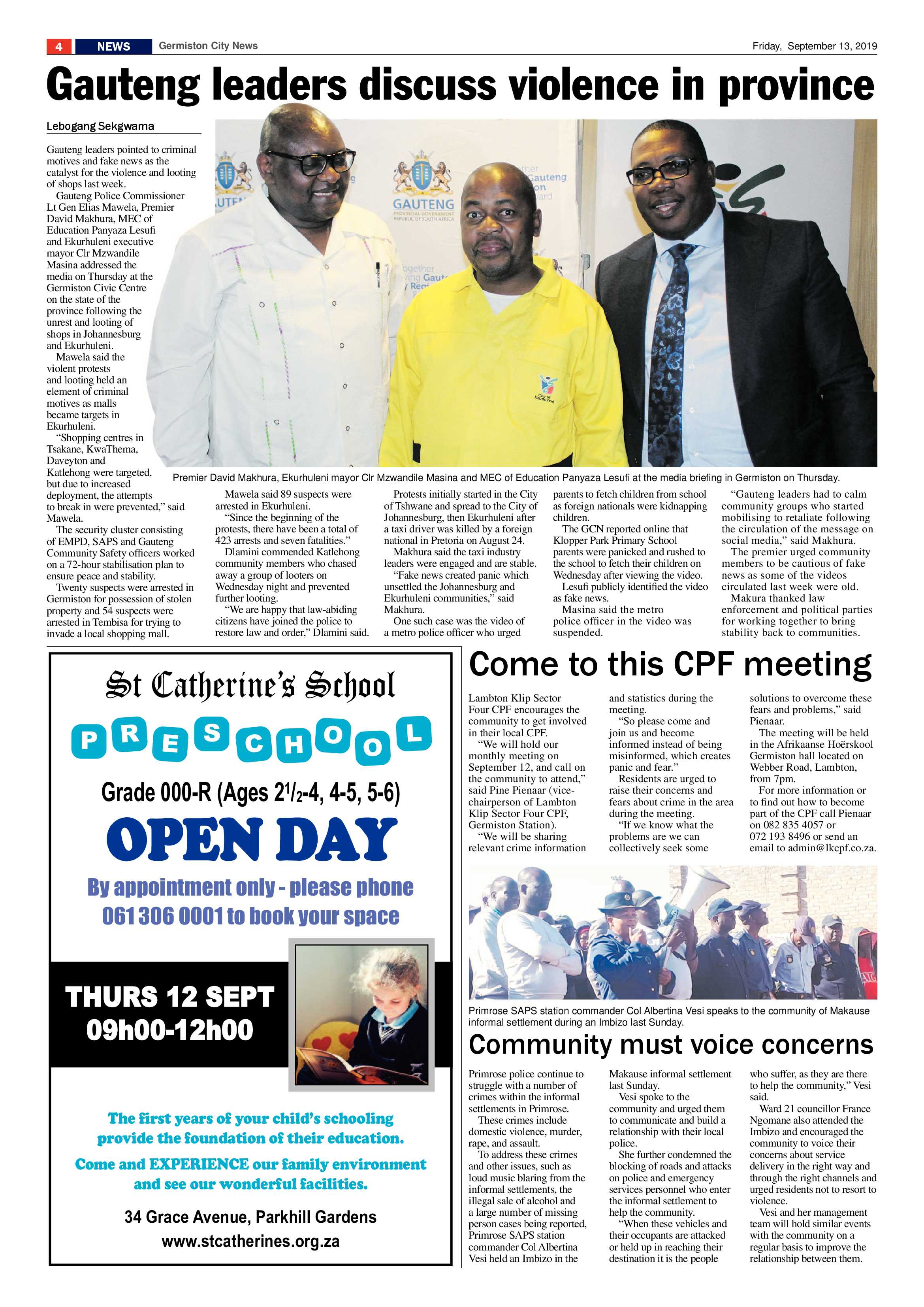 Germiston City News 11 September 2019 page 4