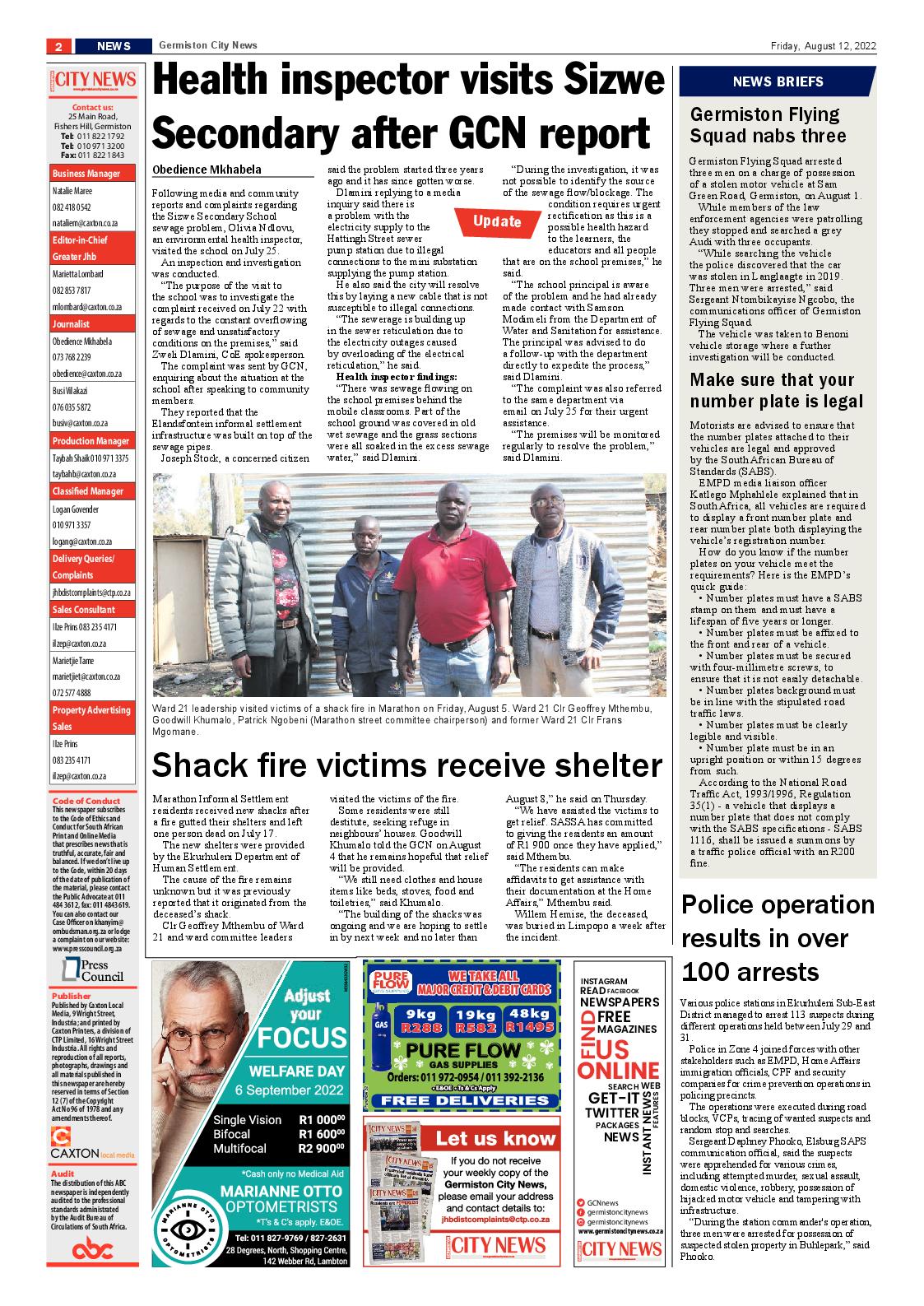 Germiston City News 12 August 2022 page 2
