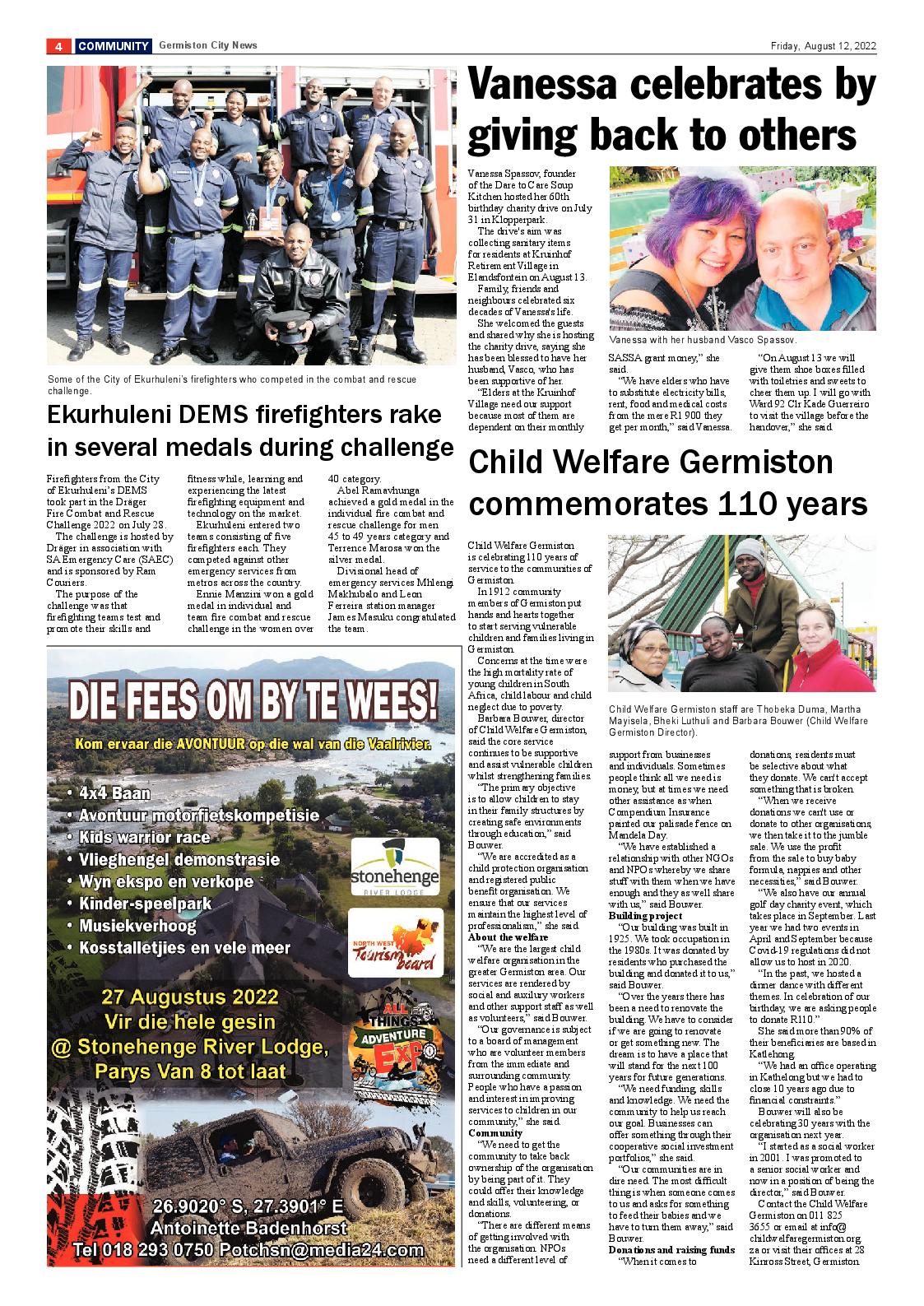Germiston City News 12 August 2022 page 4
