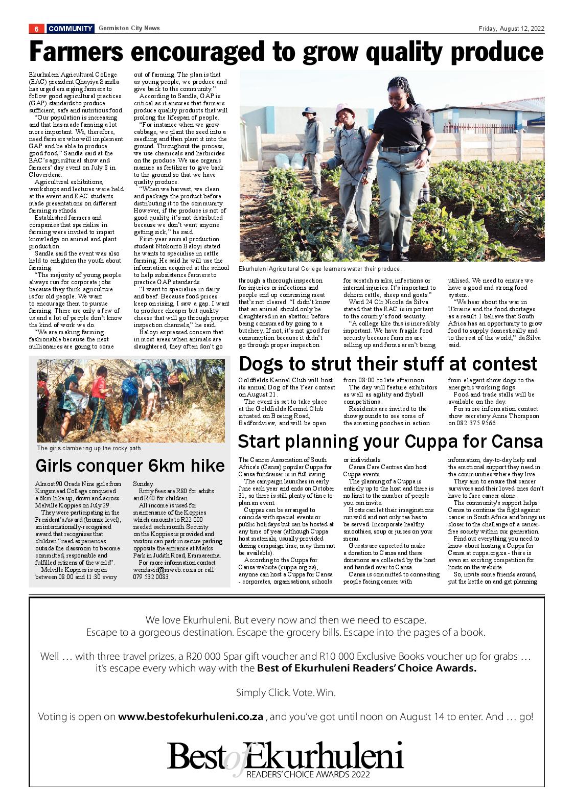 Germiston City News 12 August 2022 page 6