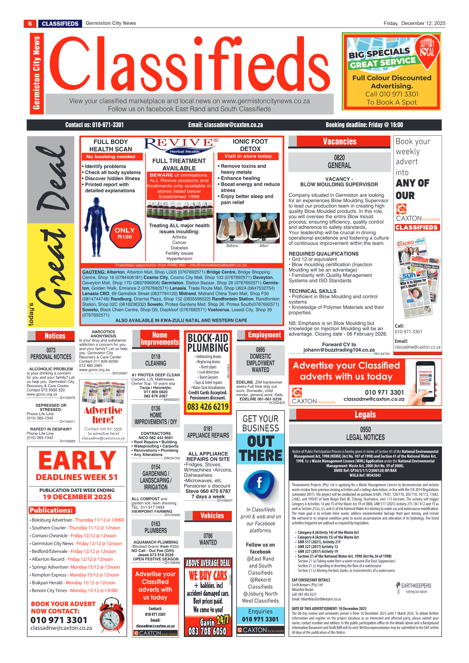 Germiston City News 12 December 2025 page 6