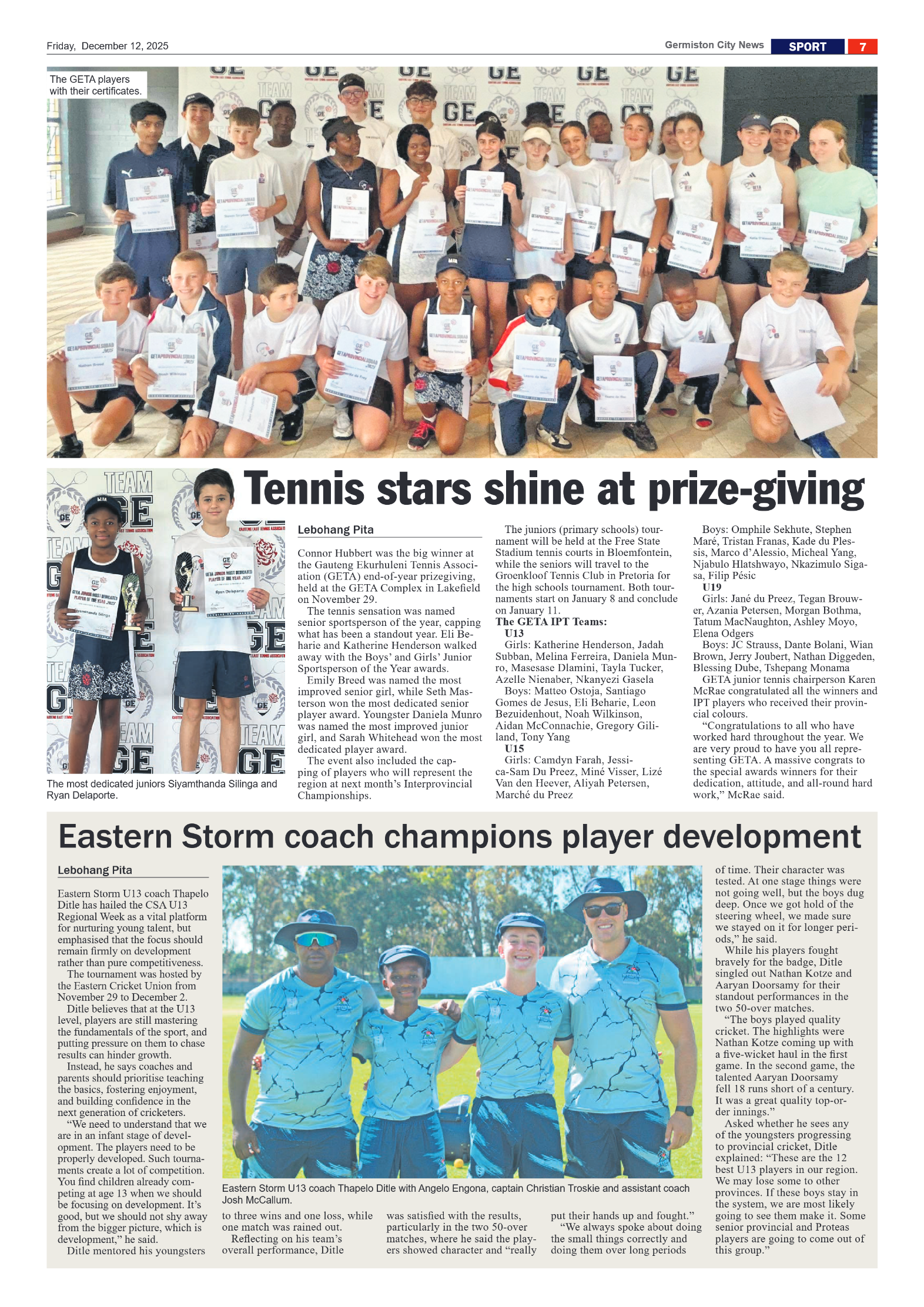 Germiston City News 12 December 2025 page 7