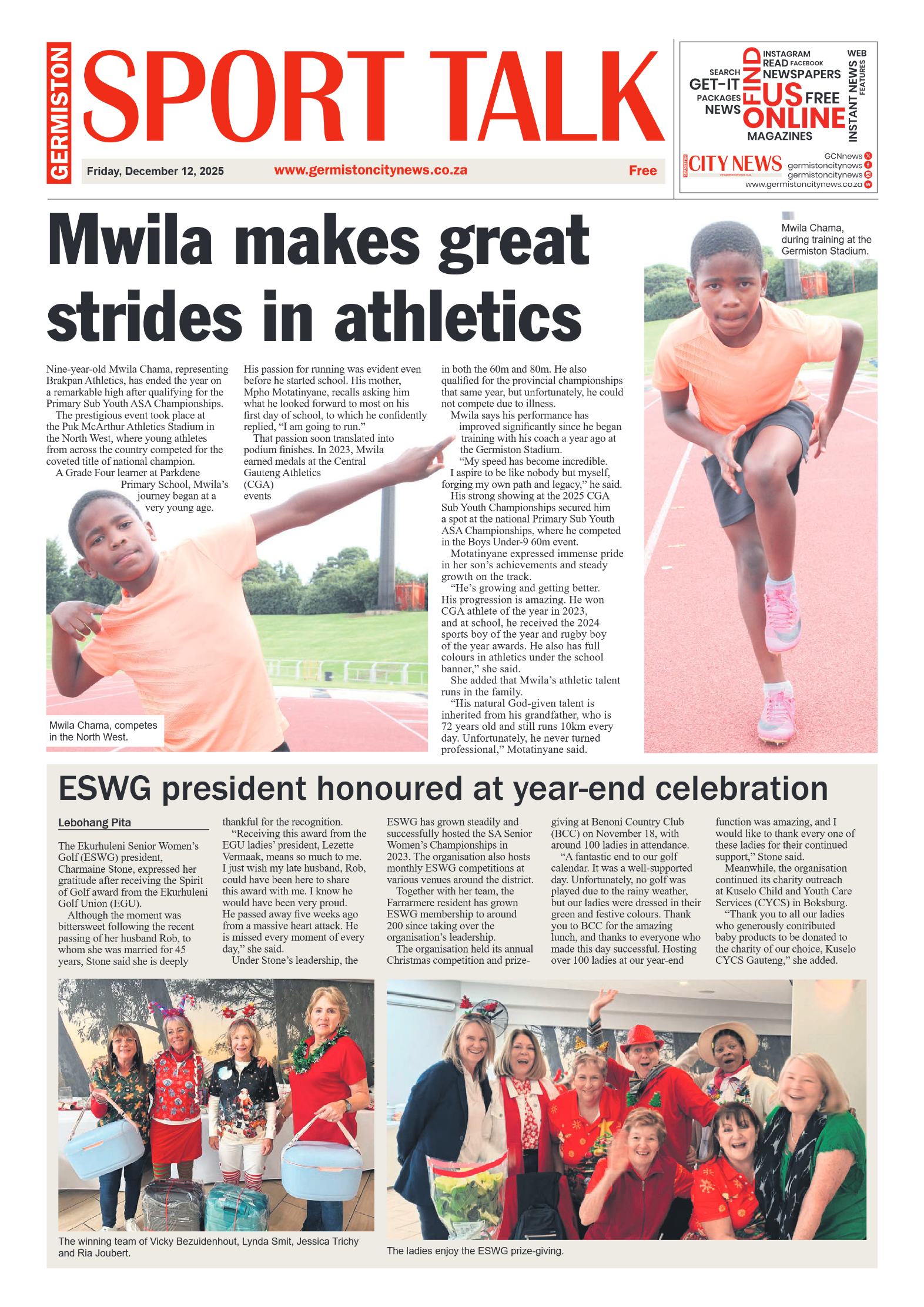 Germiston City News 12 December 2025 page 8
