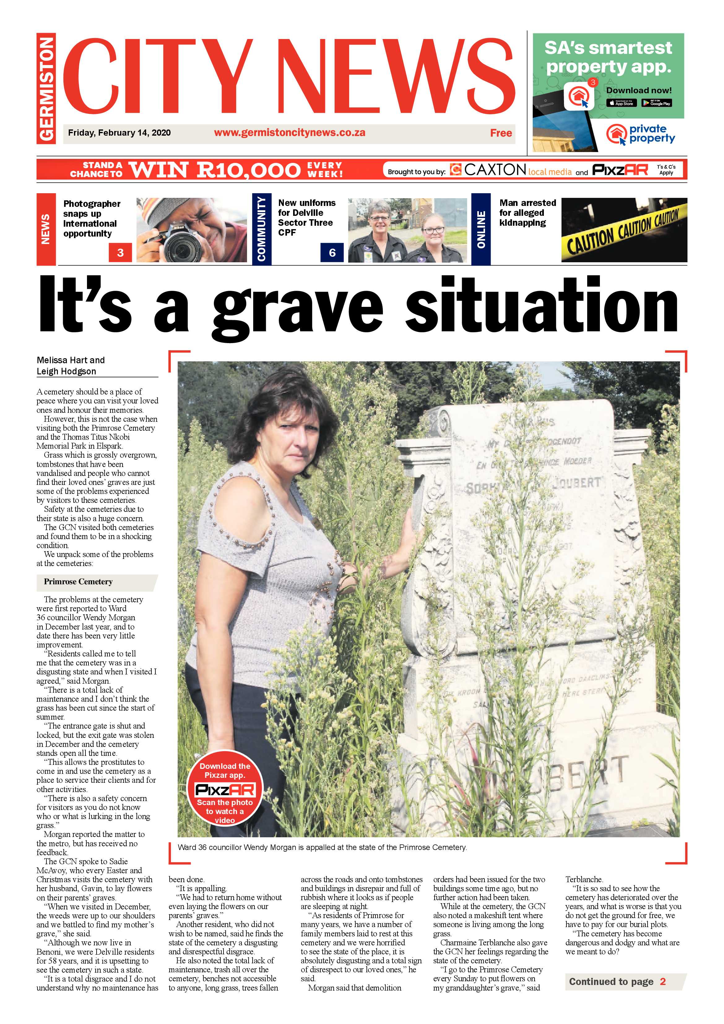 Germiston City News 12 February 2020 page 1