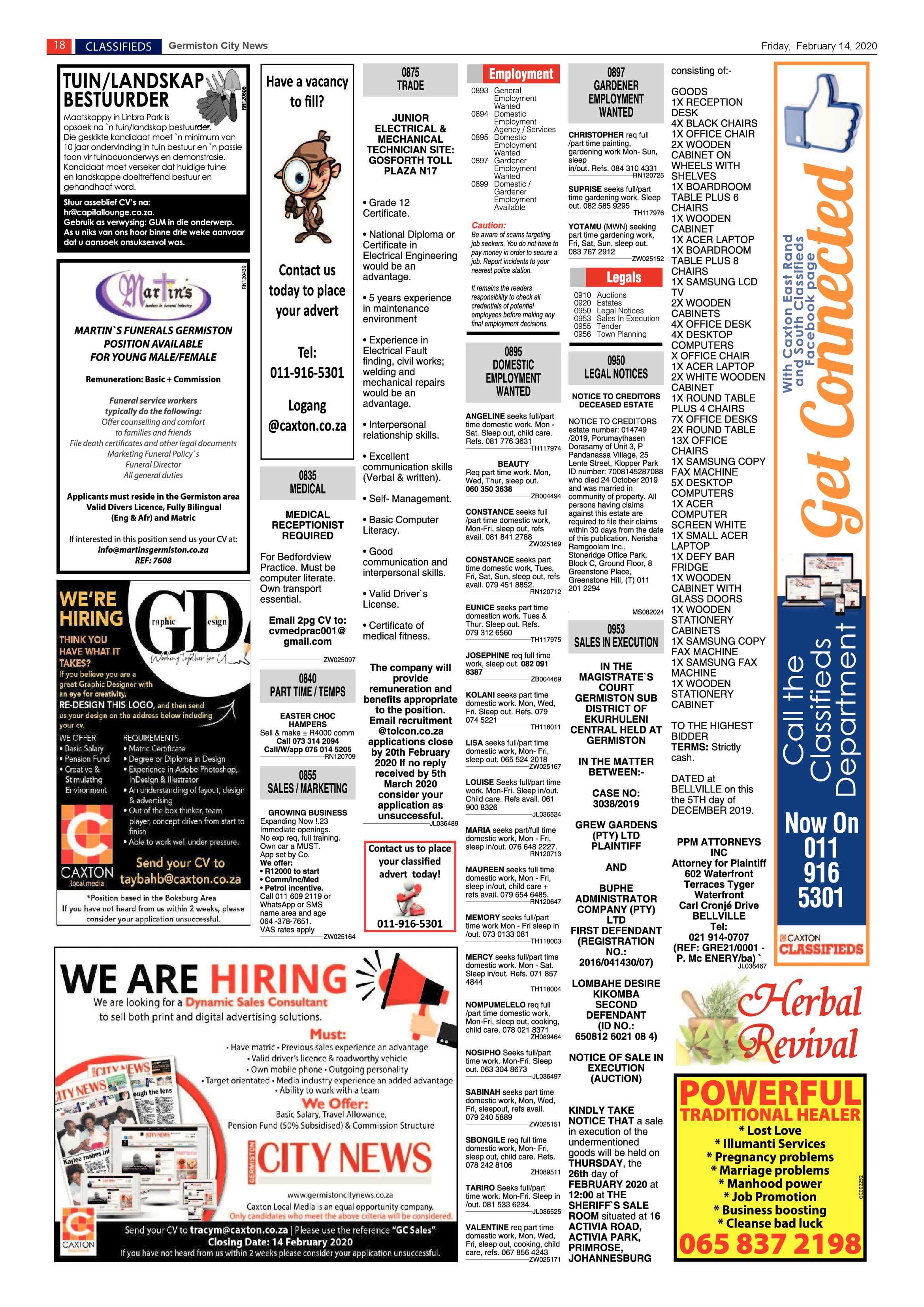 Germiston City News 12 February 2020 page 18