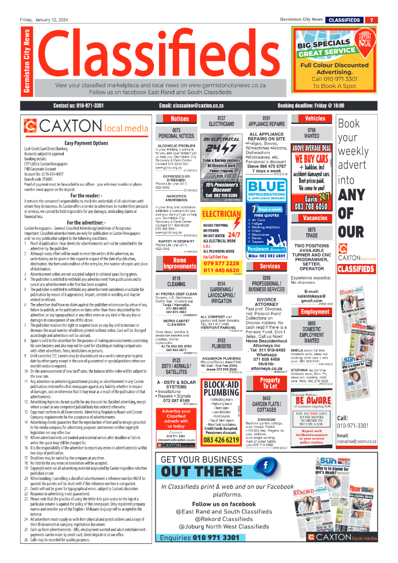 Germiston City News 12 January 2024 page 7